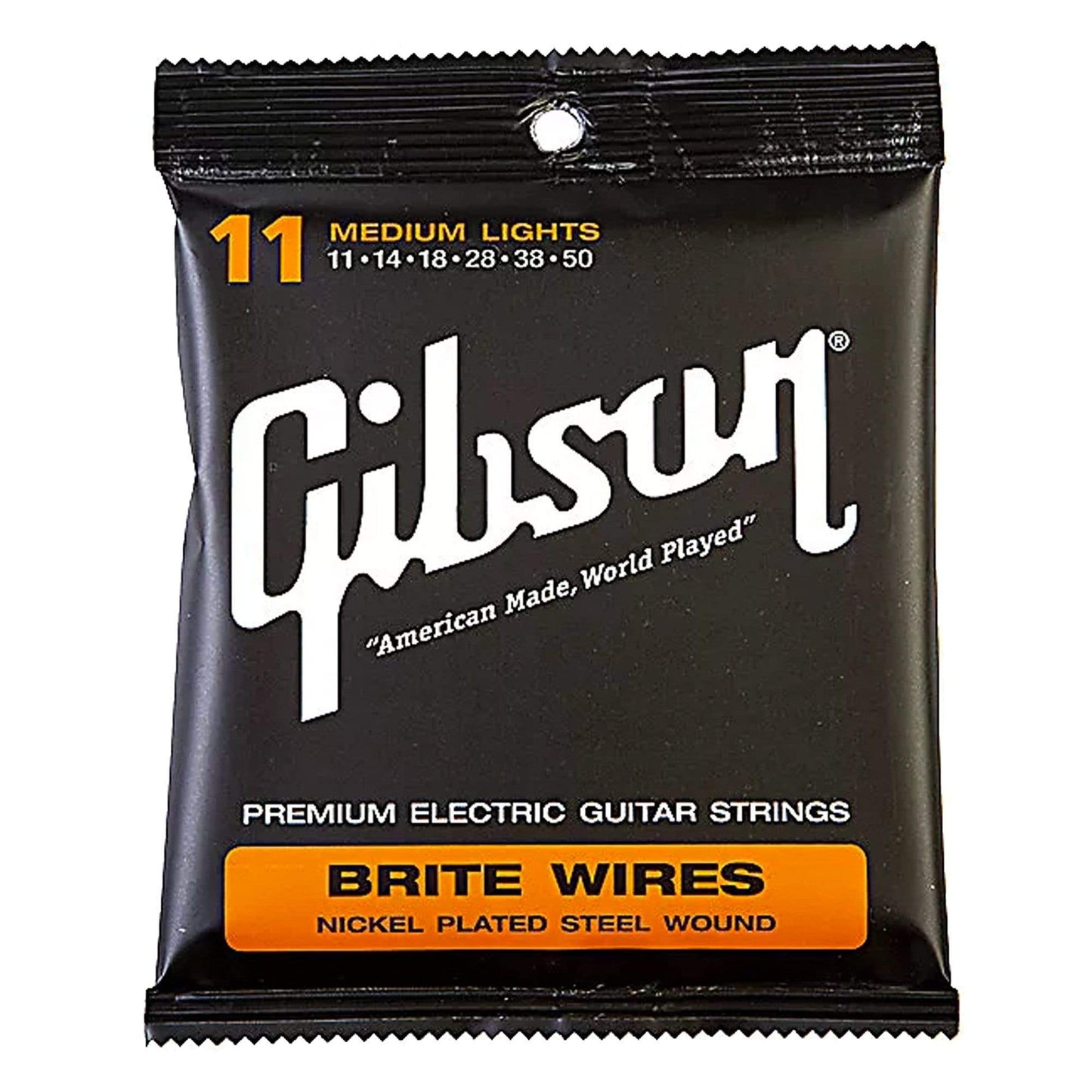 Gibson Gear Brite Wires Electric Guitar Strings Medium Light 11-50 (6 Pack Bundle) Accessories / Strings / Guitar Strings