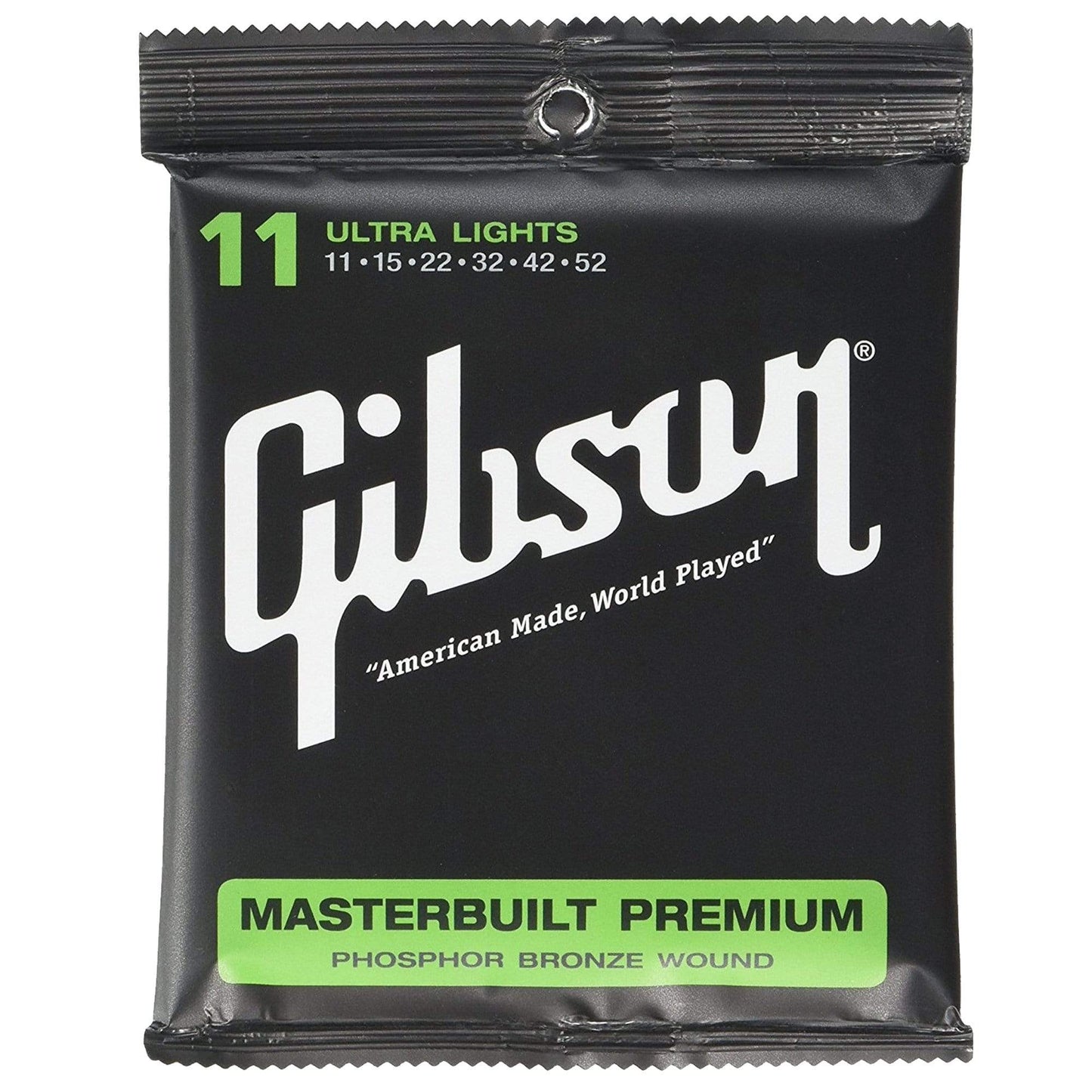Gibson Gear J-200 Phosphor Bronze Acoustic Guitar Strings 11-52 (6 Pack Bundle) Accessories / Strings / Guitar Strings