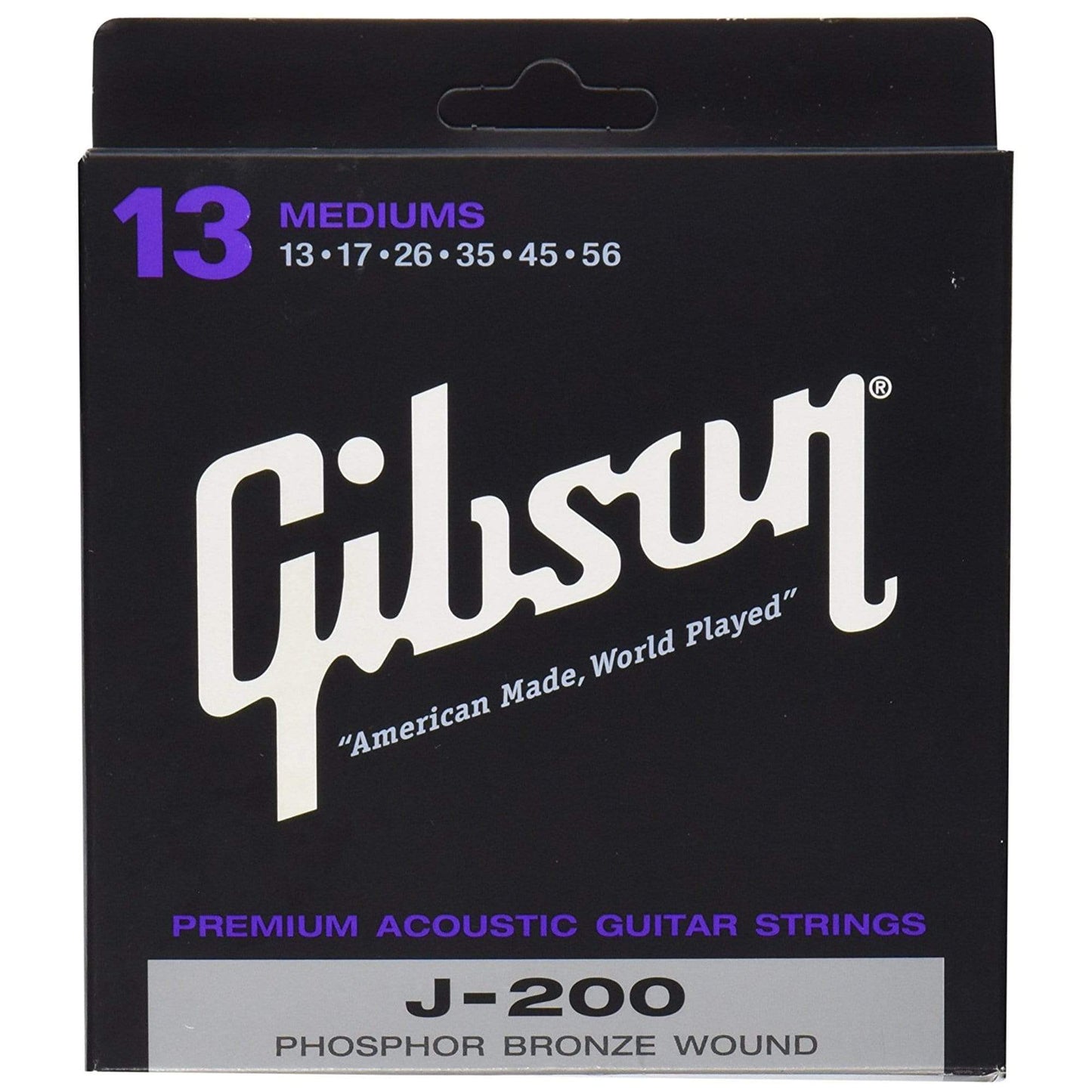 Gibson Gear J-200 Phosphor Bronze Acoustic Guitar Strings 13-56 (3 Pack Bundle) Accessories / Strings / Guitar Strings