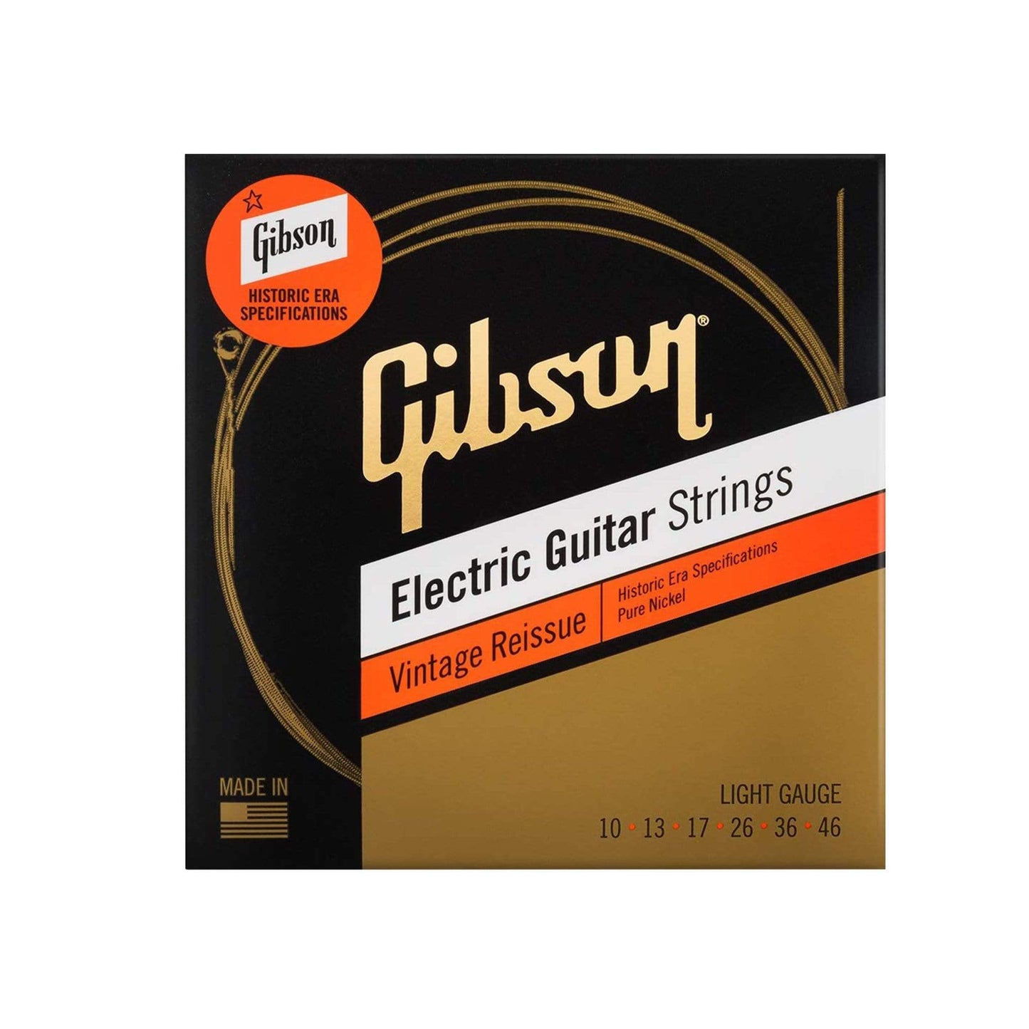 Gibson Vintage Reissue Electric Guitar Strings Light Gauge 10-46 Accessories / Strings / Guitar Strings