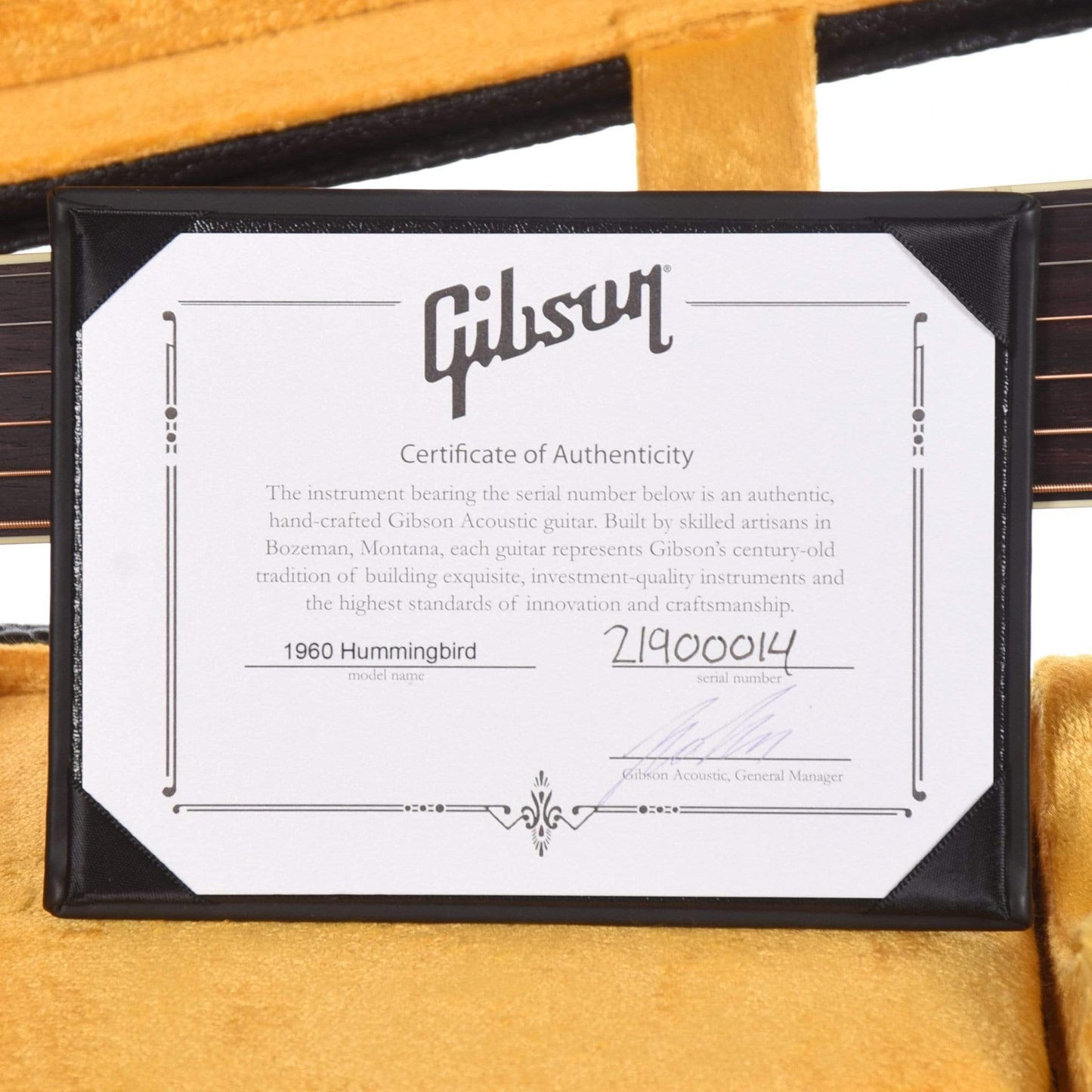 Gibson Montana Custom Shop Historic Reissue 1960 Hummingbird Heritage Cherry Sunburst w/Adjustable Saddle Acoustic Guitars / Dreadnought