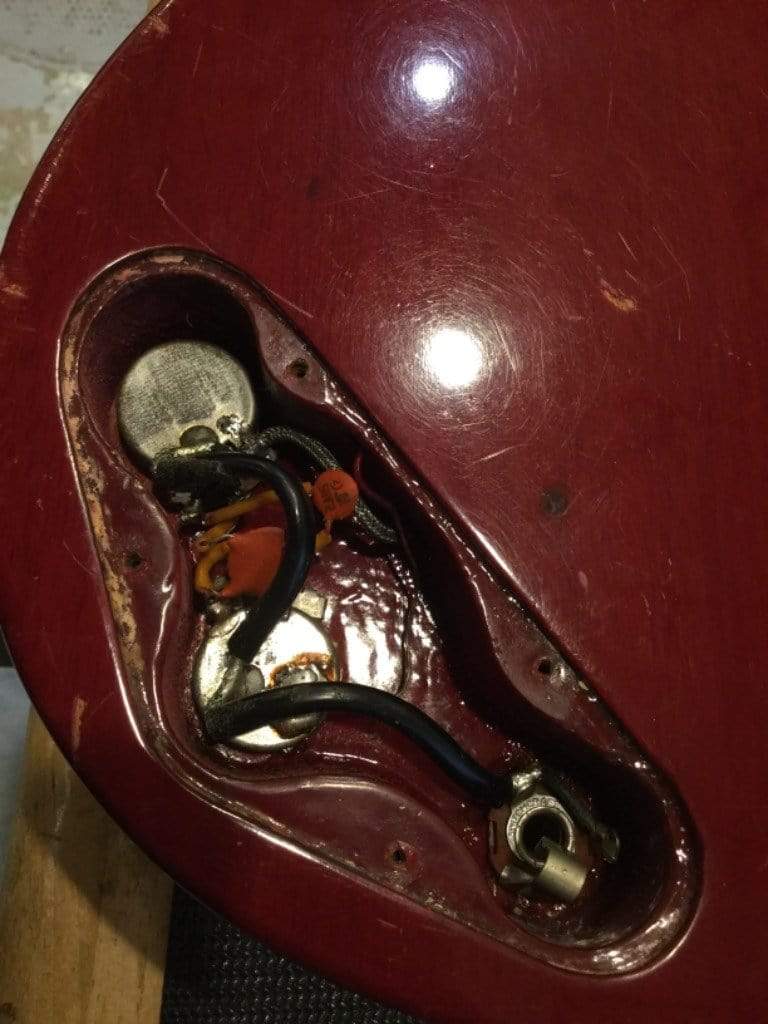 Gibson EB-0 Cherry Refin 1961 Bass Guitars / Short Scale