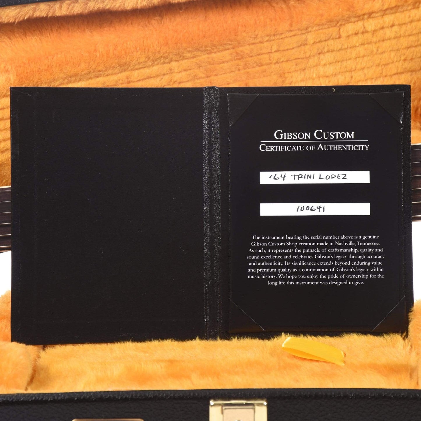 Gibson Custom 1964 Trini Lopez Standard Reissue Ebony VOS Electric Guitars / Semi-Hollow