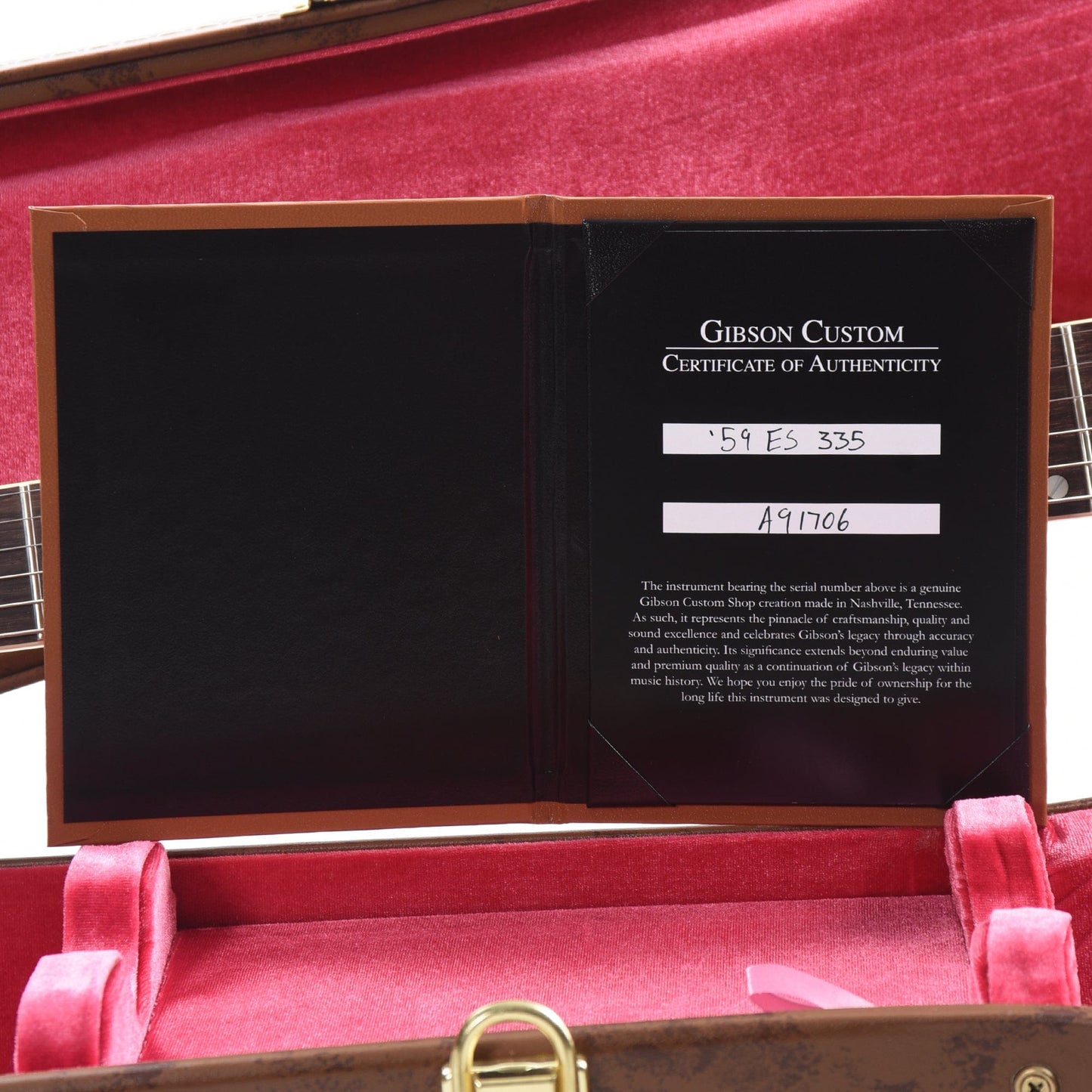 Gibson Custom Shop 1959 ES-335 Reissue Vintage Natural VOS Electric Guitars / Semi-Hollow