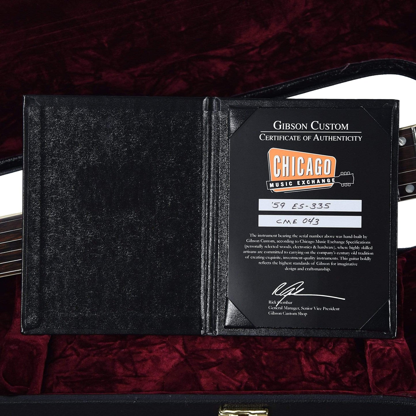 Gibson Custom Shop 1959 ES-335 Viking Red VOS NH w/Brazilian Rosewood Fingerboard Electric Guitars / Semi-Hollow