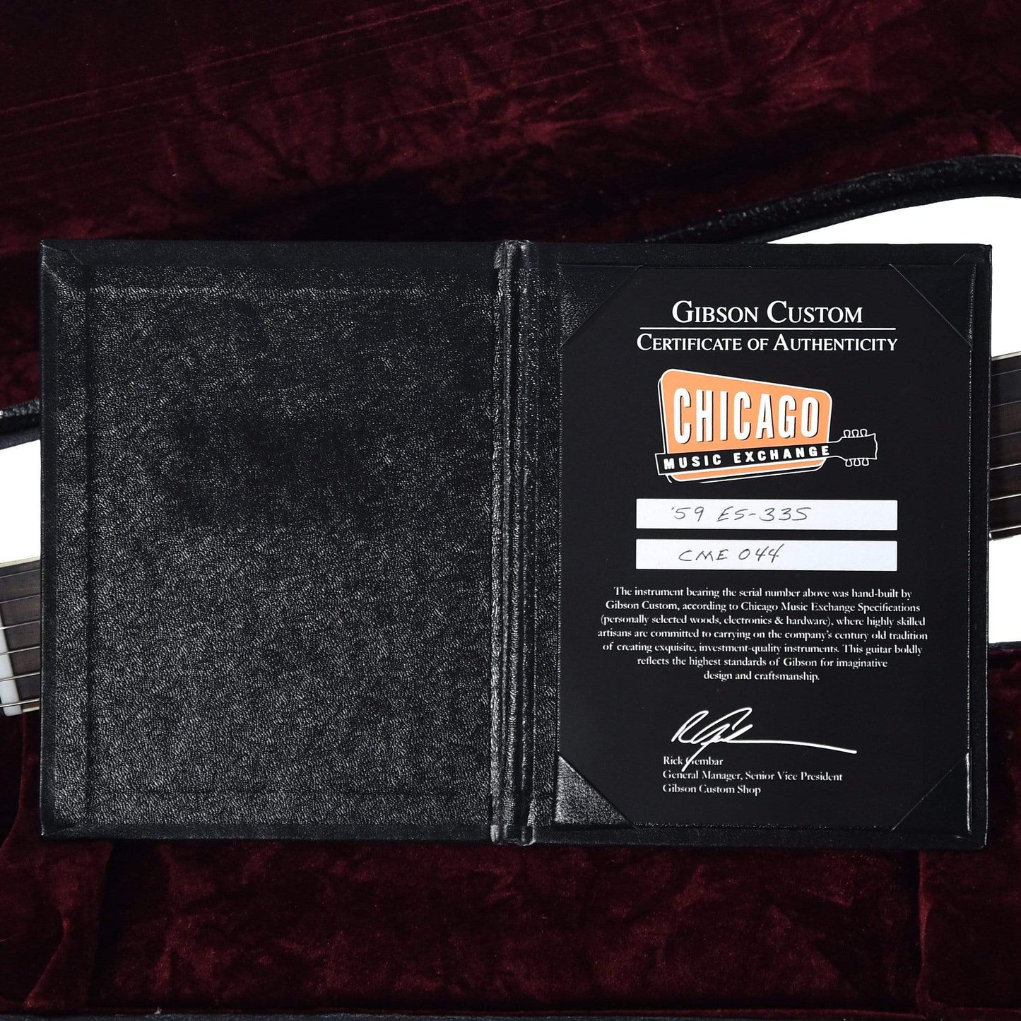 Gibson Custom Shop 1959 ES-335 Viking Red VOS w/Brazilian Rosewood Fingerboard Electric Guitars / Semi-Hollow