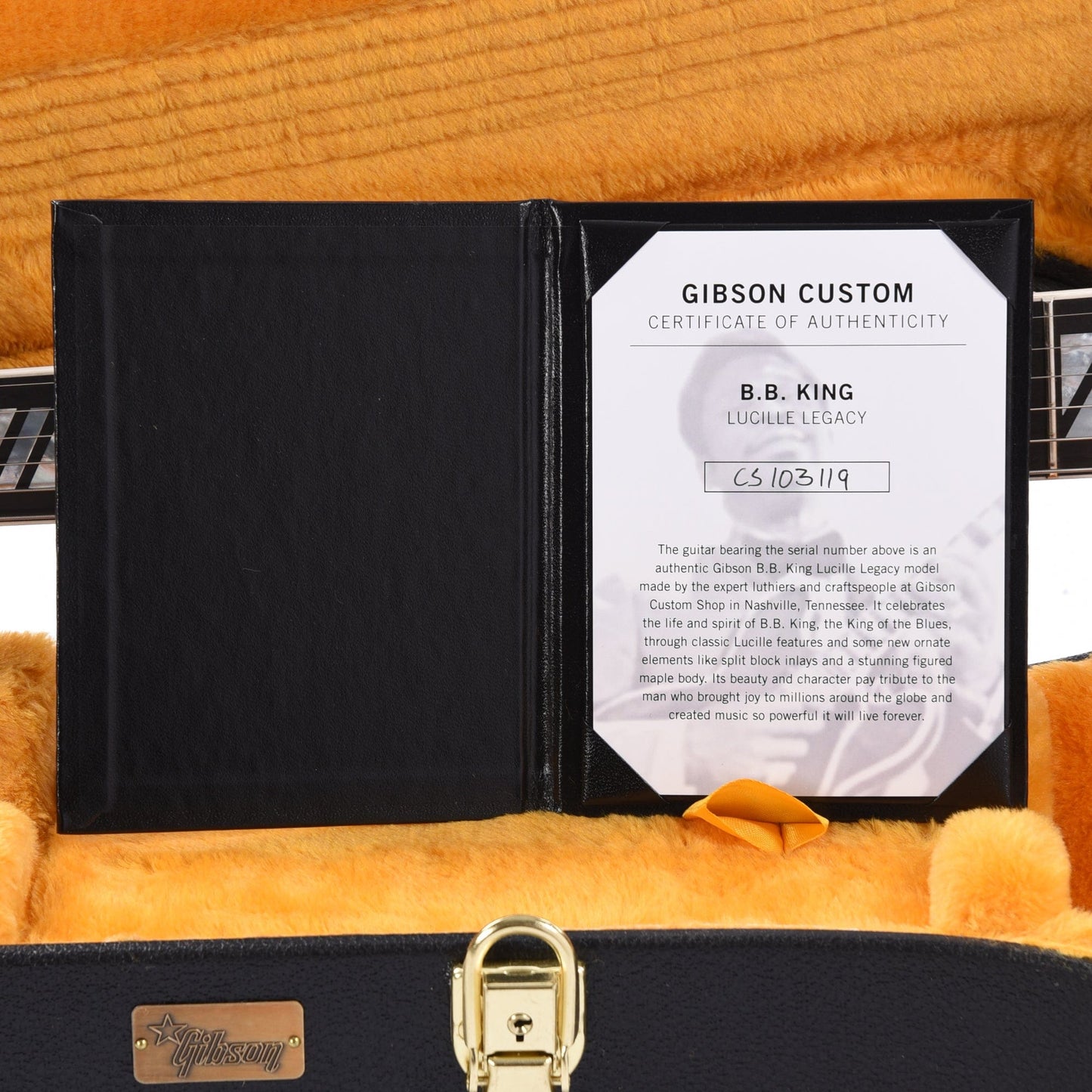 Gibson Custom Shop B.B. King Lucille Legacy Transparent Ebony Electric Guitars / Semi-Hollow