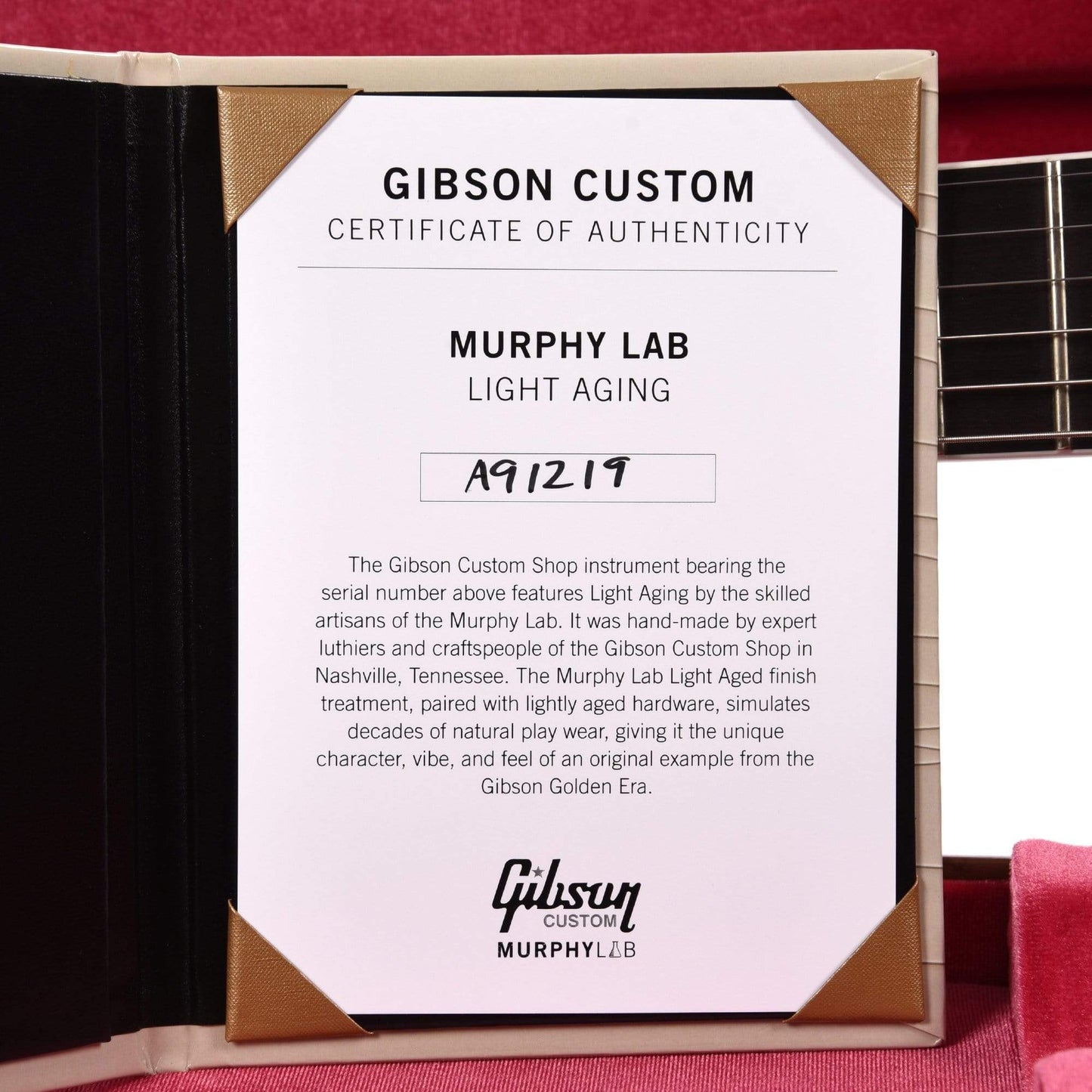 Gibson Custom Shop Murphy Lab 1959 ES-355 Reissue Ebony Ultra Light Aged w/Stop Bar Electric Guitars / Semi-Hollow
