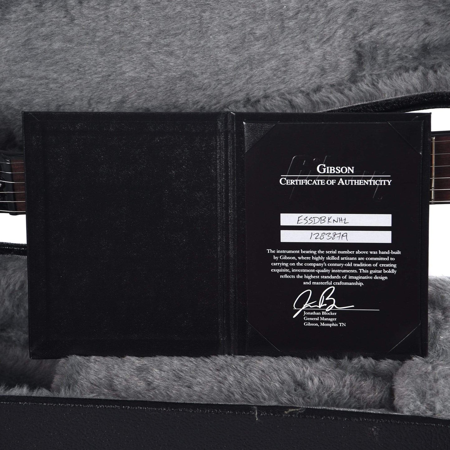 Gibson Memphis ES-335 Studio Ebony Electric Guitars / Semi-Hollow