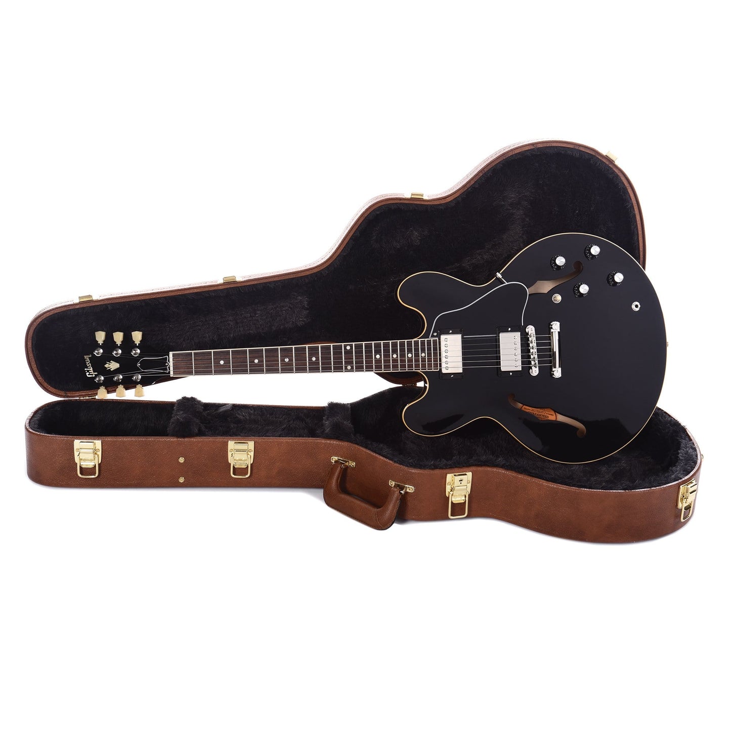 Gibson USA ES-335 Vintage Ebony Electric Guitars / Semi-Hollow