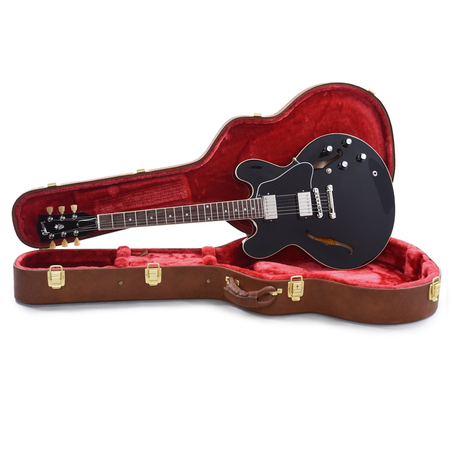 Gibson USA ES-335 Vintage Ebony Electric Guitars / Semi-Hollow