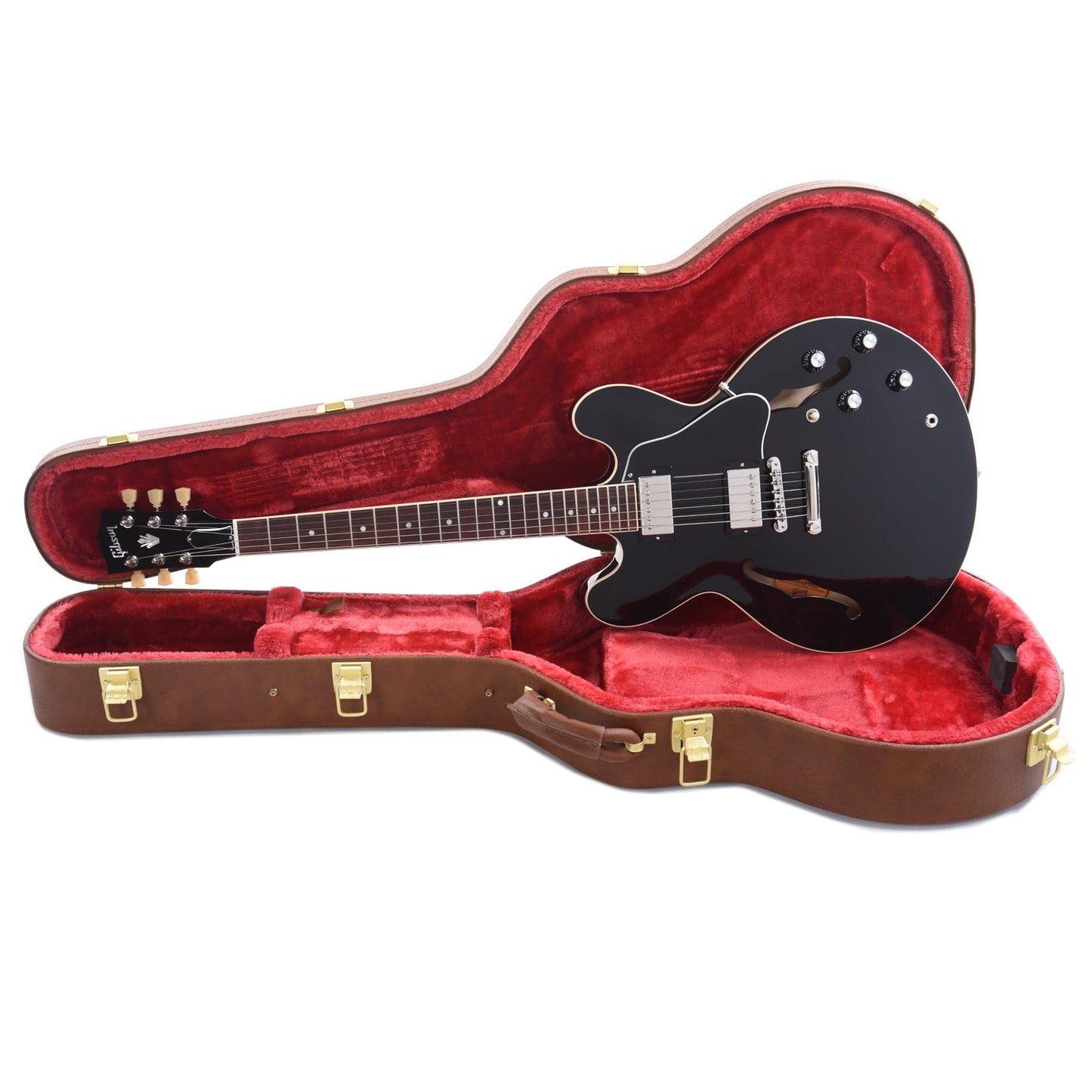 Gibson USA ES-335 Vintage Ebony Electric Guitars / Semi-Hollow
