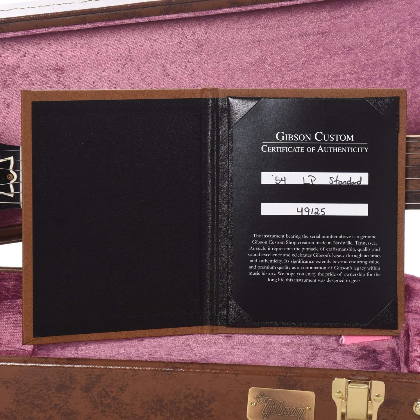 Gibson Custom 1954 Les Paul Goldtop Darkback VOS M2M Electric Guitars / Solid Body