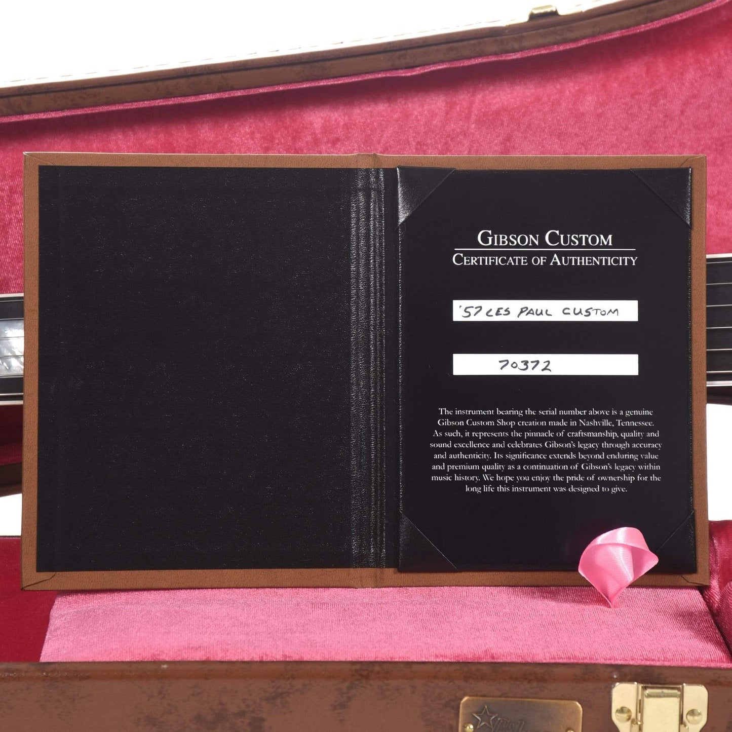 Gibson Custom 1957 Les Paul Custom Reissue 2-Pickup Ebony VOS Electric Guitars / Solid Body