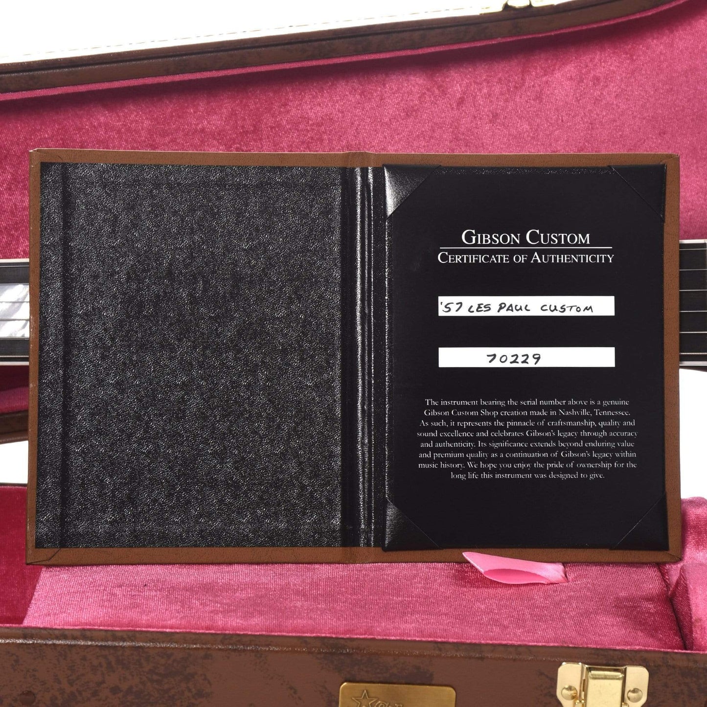 Gibson Custom 1957 Les Paul Custom Reissue 3-Pickup Ebony VOS Electric Guitars / Solid Body