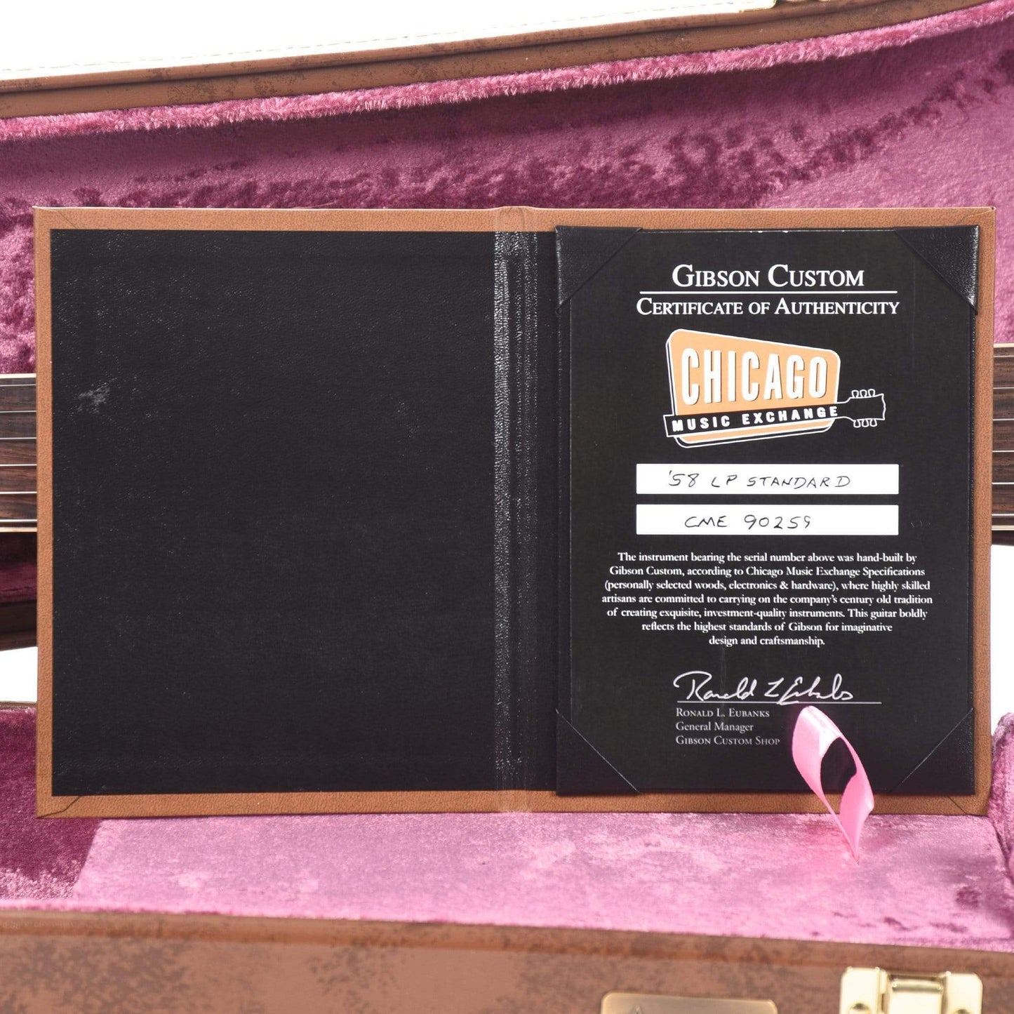 Gibson Custom 1958 Les Paul Standard "CME Spec" Plain Top Slow Iced Tea Fade VOS w/59 Carmelita Neck Electric Guitars / Solid Body