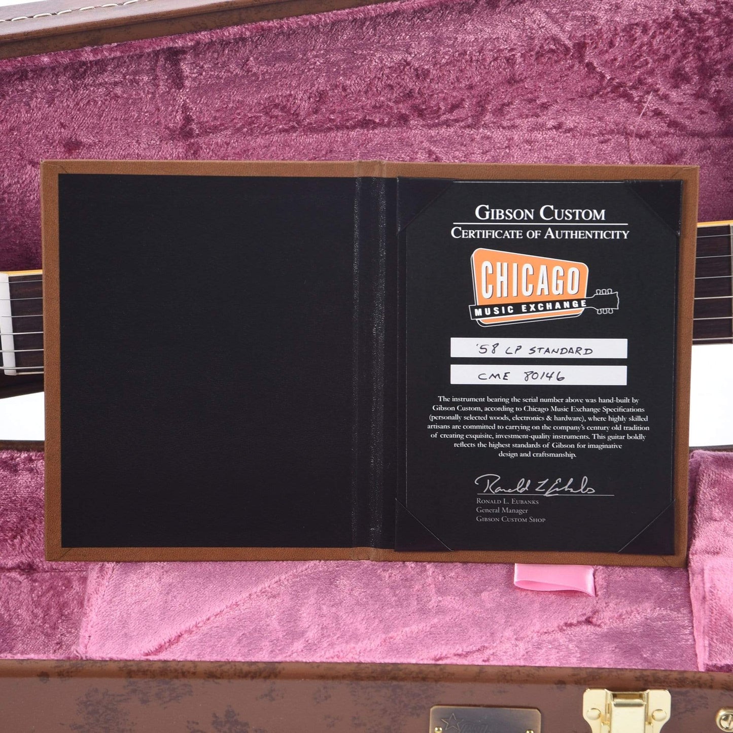 Gibson Custom 1958 Les Paul Standard "CME Spec" Plain Top Viking Red VOS Electric Guitars / Solid Body