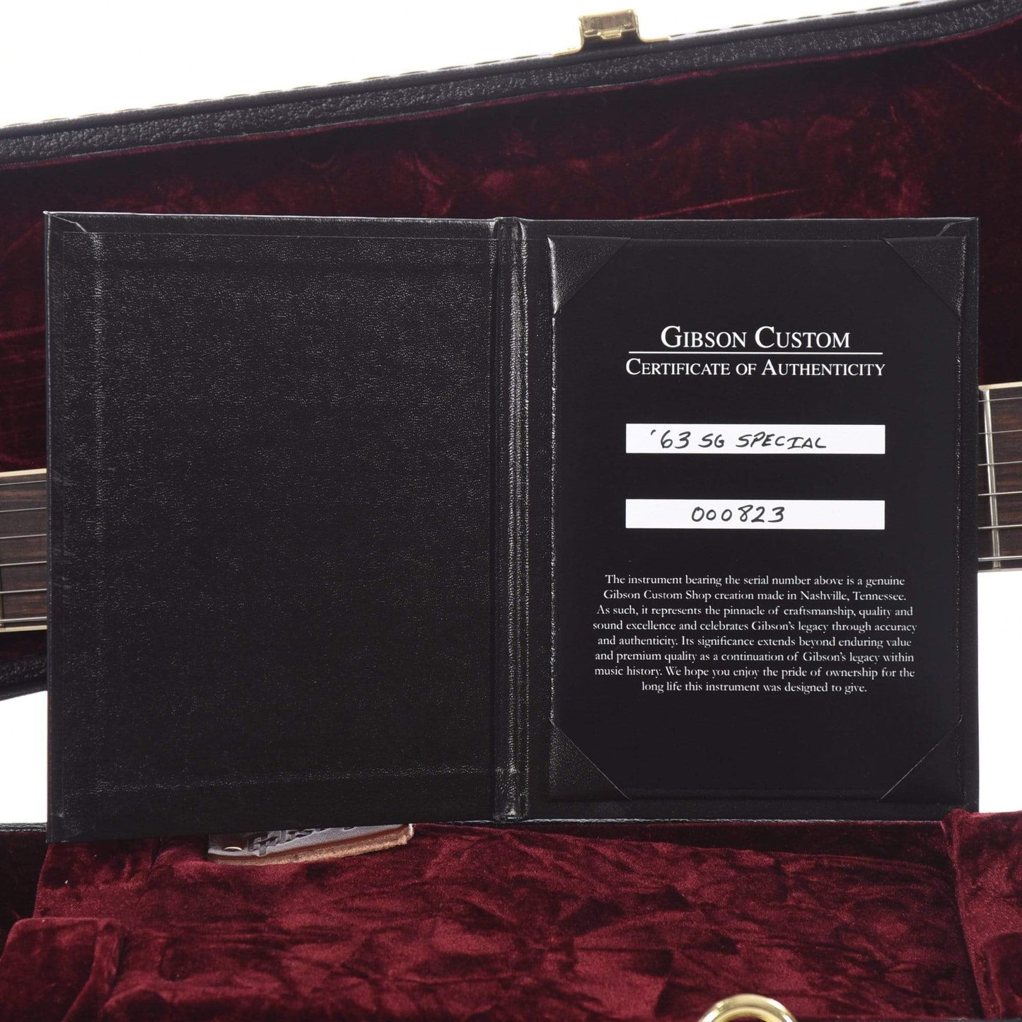 Gibson Custom 1963 SG Special Lightning Bar Pelham Blue VOS Electric Guitars / Solid Body