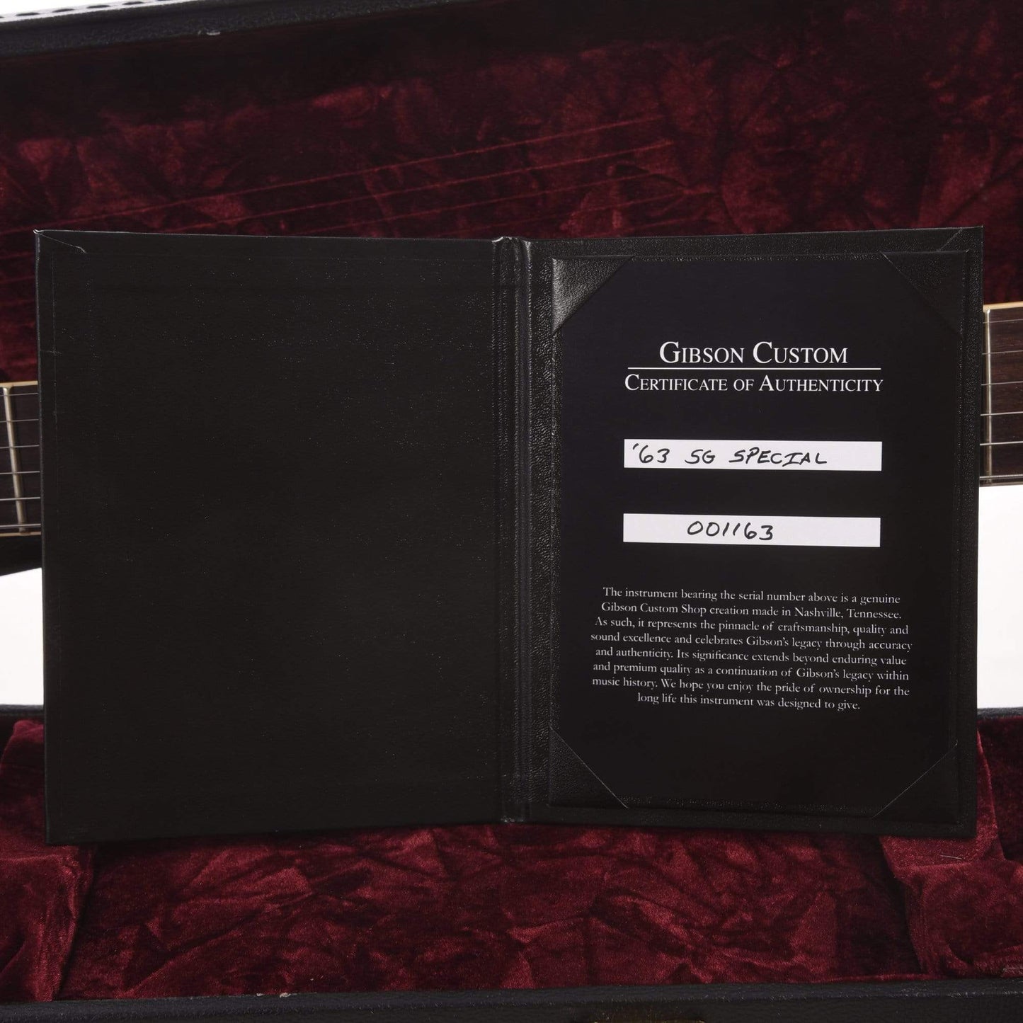 Gibson Custom 1963 SG Special Reissue Lightning Bar Cherry Red VOS Electric Guitars / Solid Body