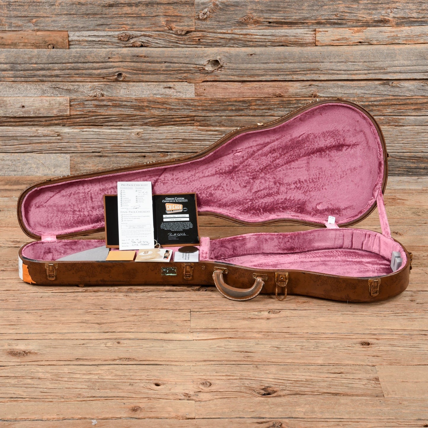 Gibson Custom '56 Les Paul Sparkling Burgundy Lightly Aged 2019 Electric Guitars / Solid Body