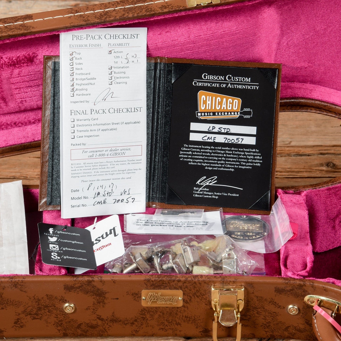 Gibson Custom 58 Les Paul Standard Reissue "CME Spec" Historic Makeovers Deluxe Package Electric Guitars / Solid Body