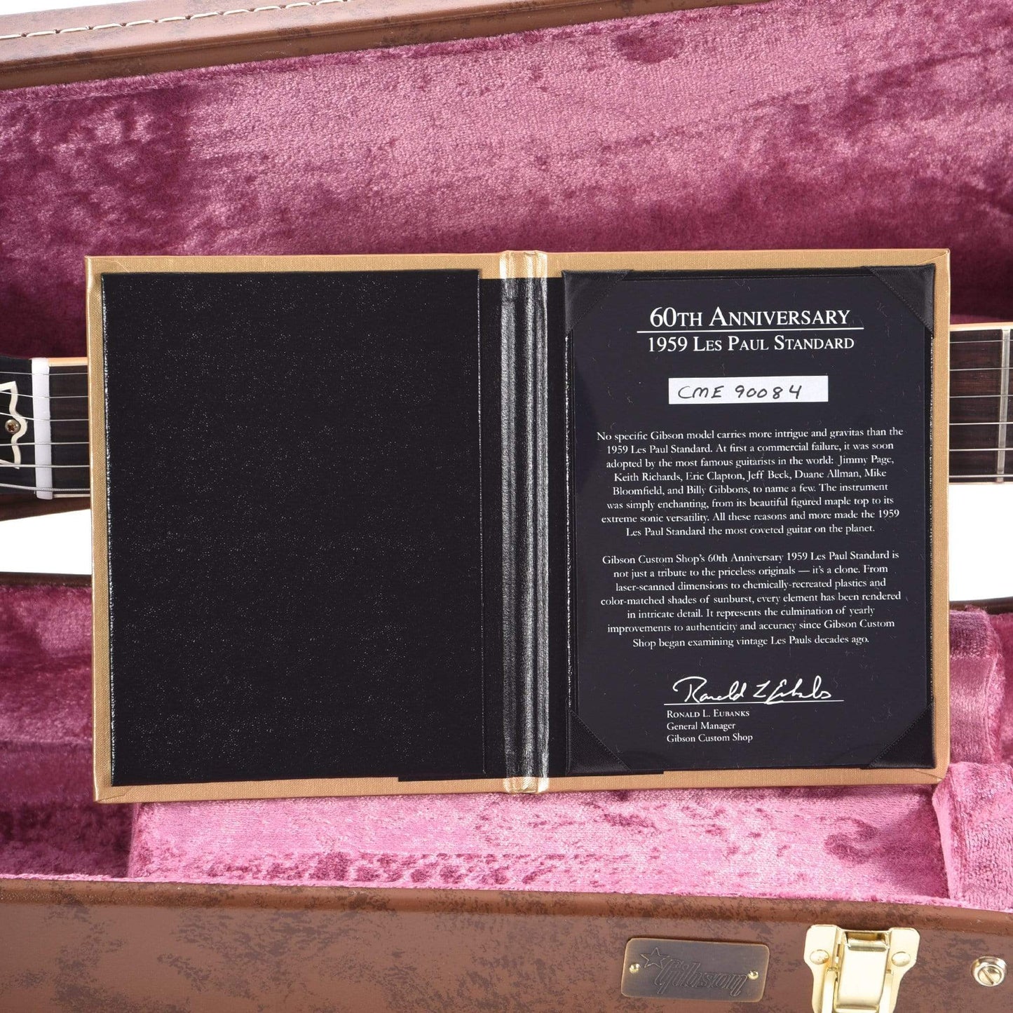 Gibson Custom 60th Anniversary 1959 Les Paul Standard Amber VOS Electric Guitars / Solid Body