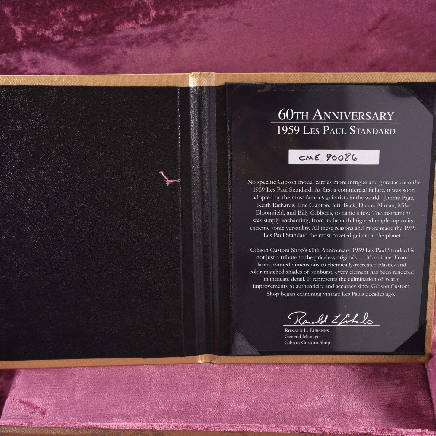 Gibson Custom 60th Anniversary 1959 Les Paul Standard Amber VOS Electric Guitars / Solid Body