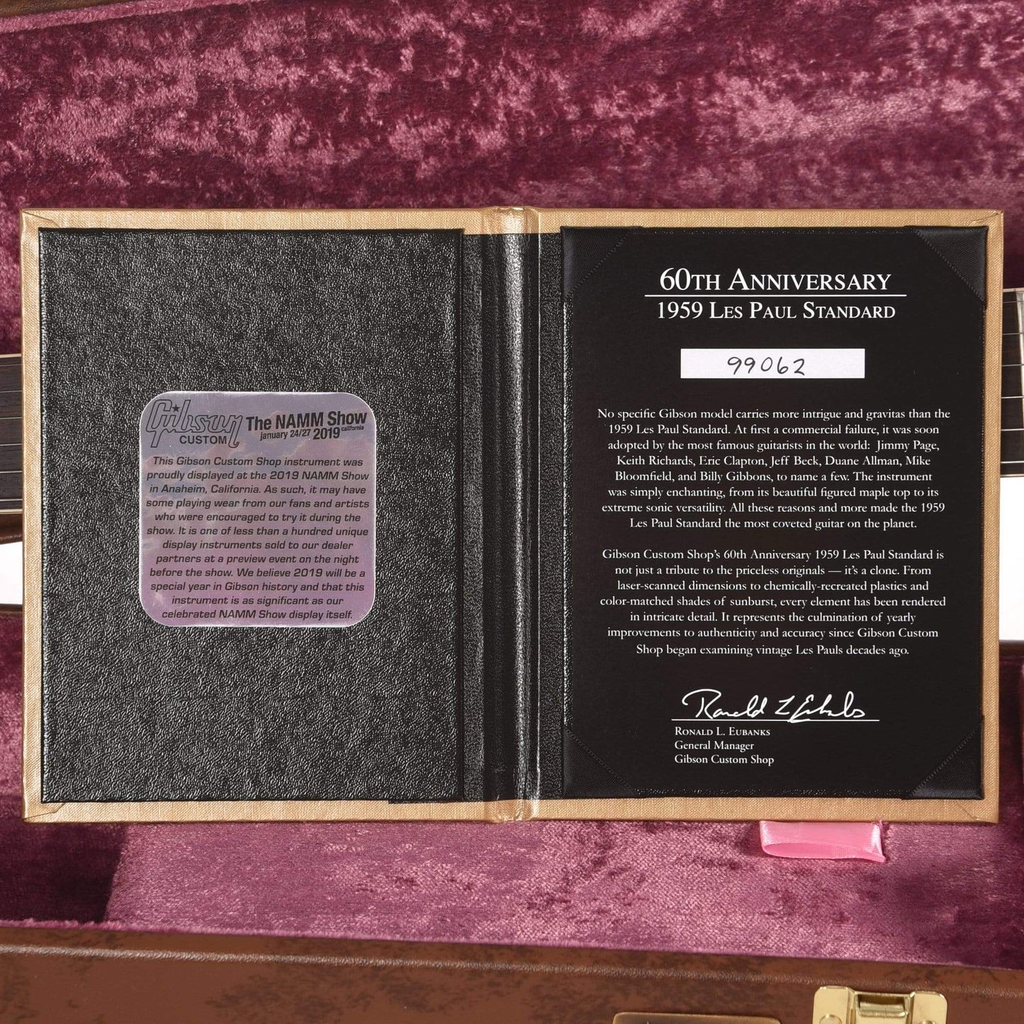 Gibson Custom 60th Anniversary 1959 Les Paul Standard Slow Iced Tea Fade VOS NAMM Show Display Electric Guitars / Solid Body