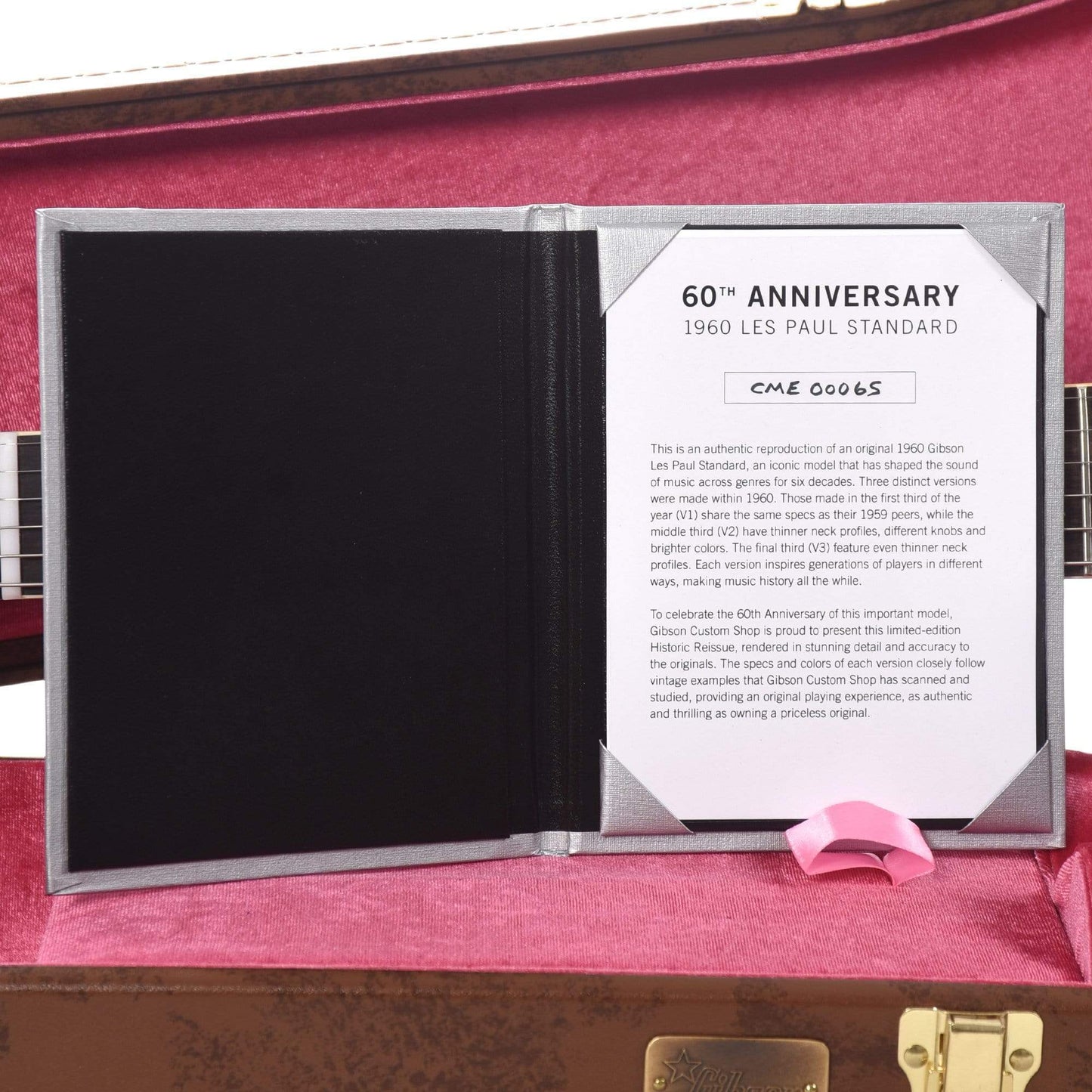 Gibson Custom 60th Anniversary 1960 Les Paul Standard "CME Spec" Washed Bourbon Burst VOS w/60 V2 Neck Electric Guitars / Solid Body