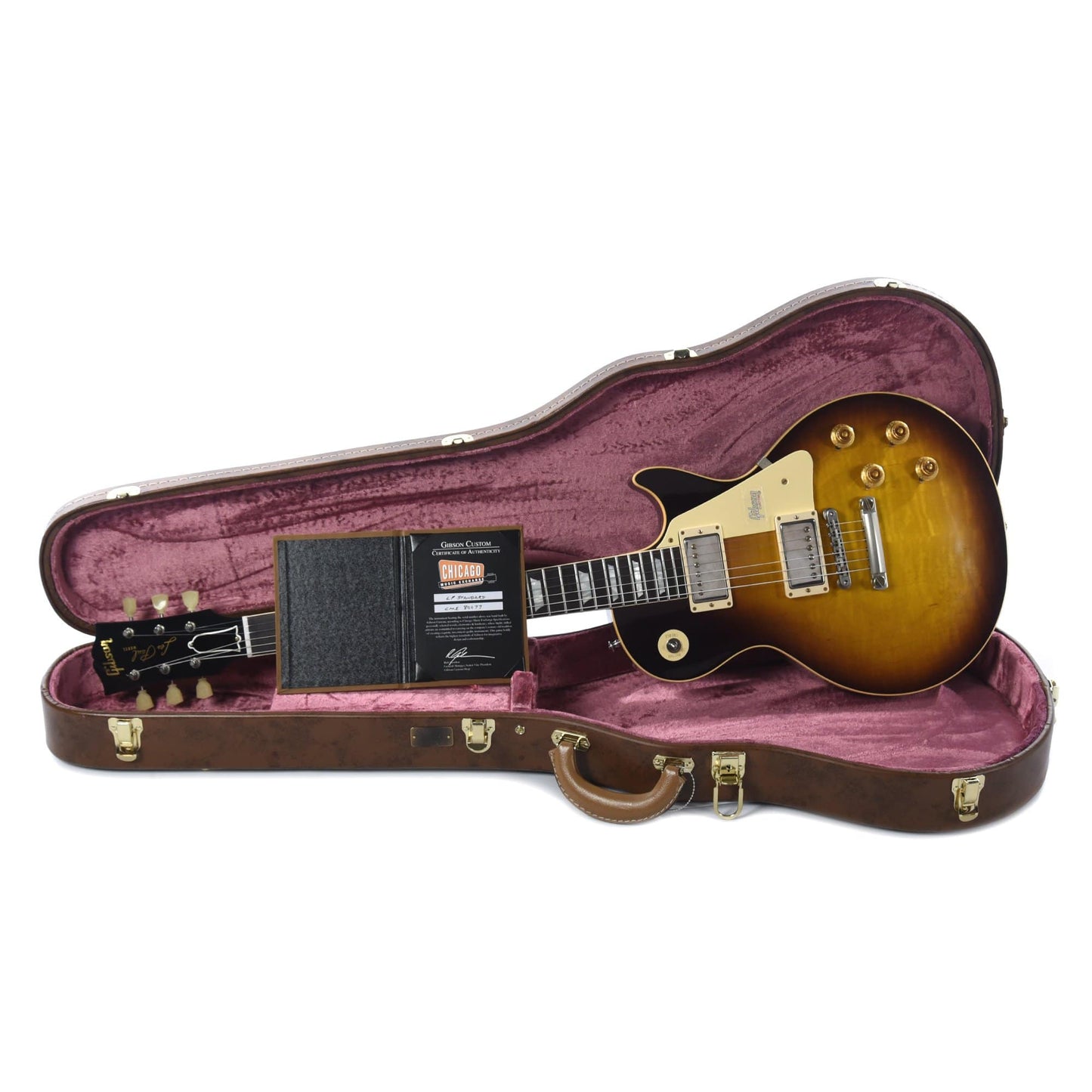 Gibson Custom Les Paul Standard Plain Top Kindred Burst Fade VOS w/Carmelita Neck Electric Guitars / Solid Body