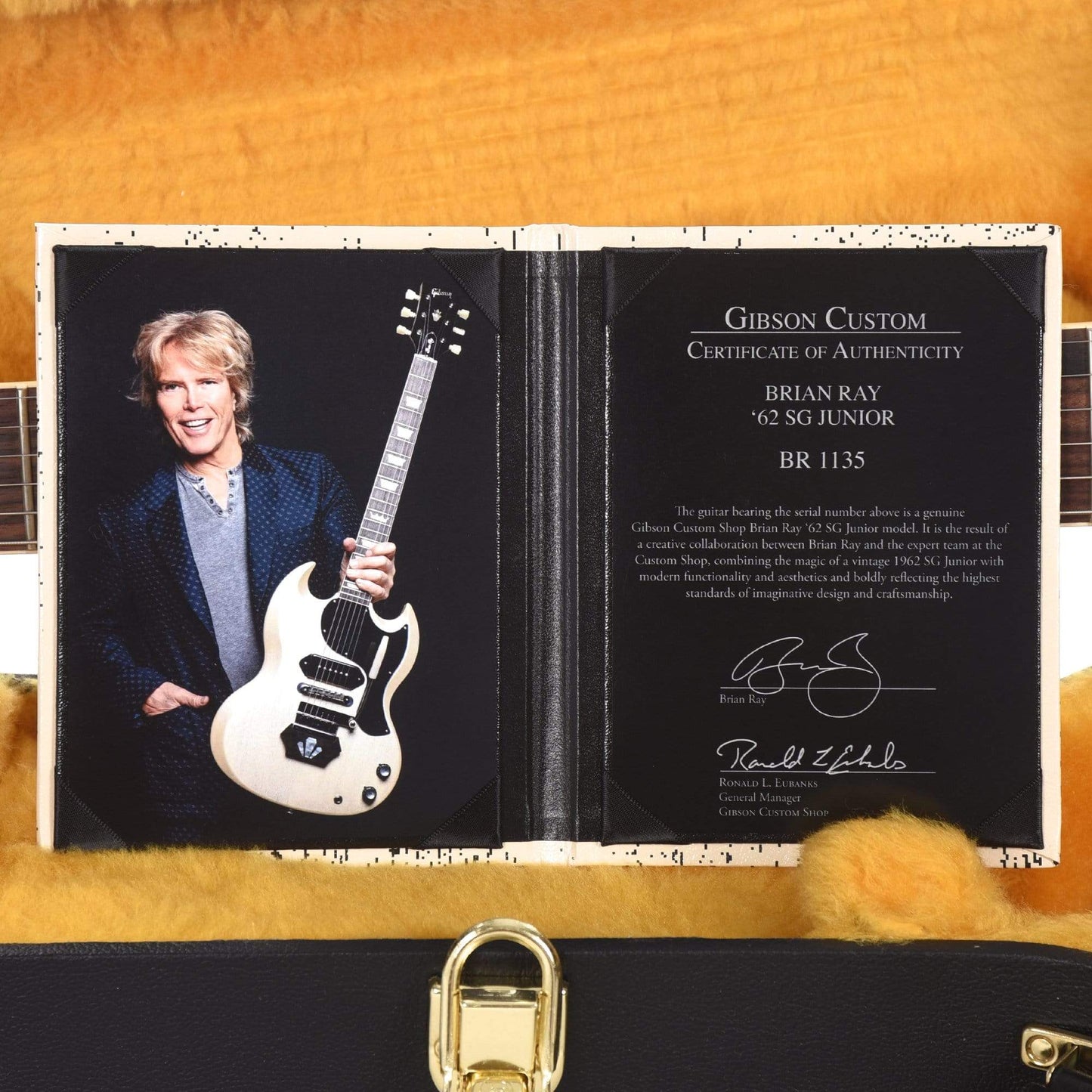 Gibson Custom Limited Edition Brian Ray '62 SG Junior White Fox Gloss Electric Guitars / Solid Body