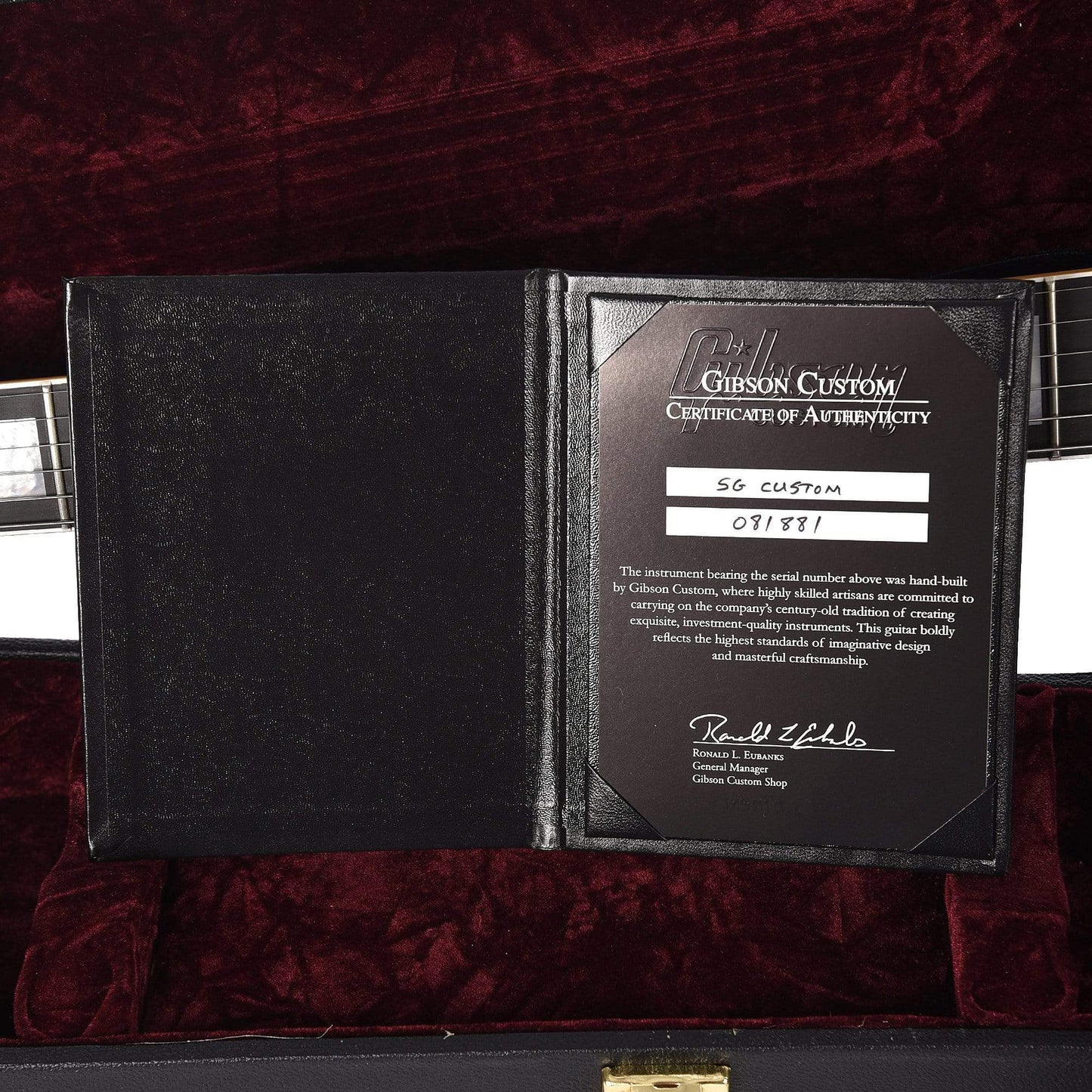 Gibson Custom SG Custom Lamp Black P90 VOS w/"Batwing" Pickguard Electric Guitars / Solid Body