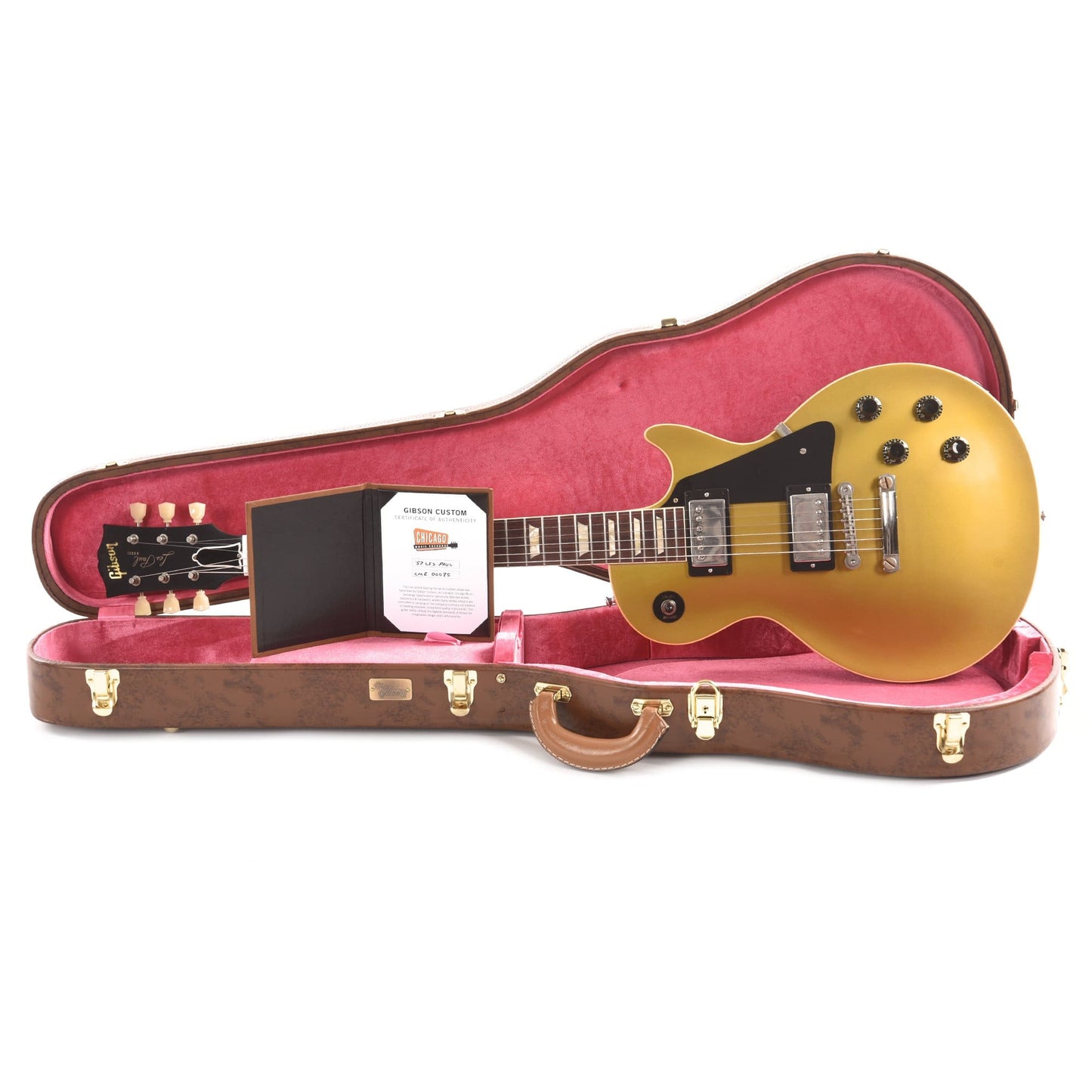 Gibson Custom Shop 1957 Les Paul "CME Spec" Goldtop VOS w/Black Plastics Electric Guitars / Solid Body