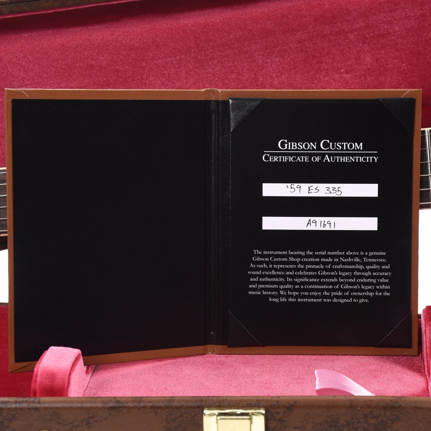 Gibson Custom Shop 1959 ES-335 Reissue "CME Spec" Antique Ebony VOS Electric Guitars / Solid Body