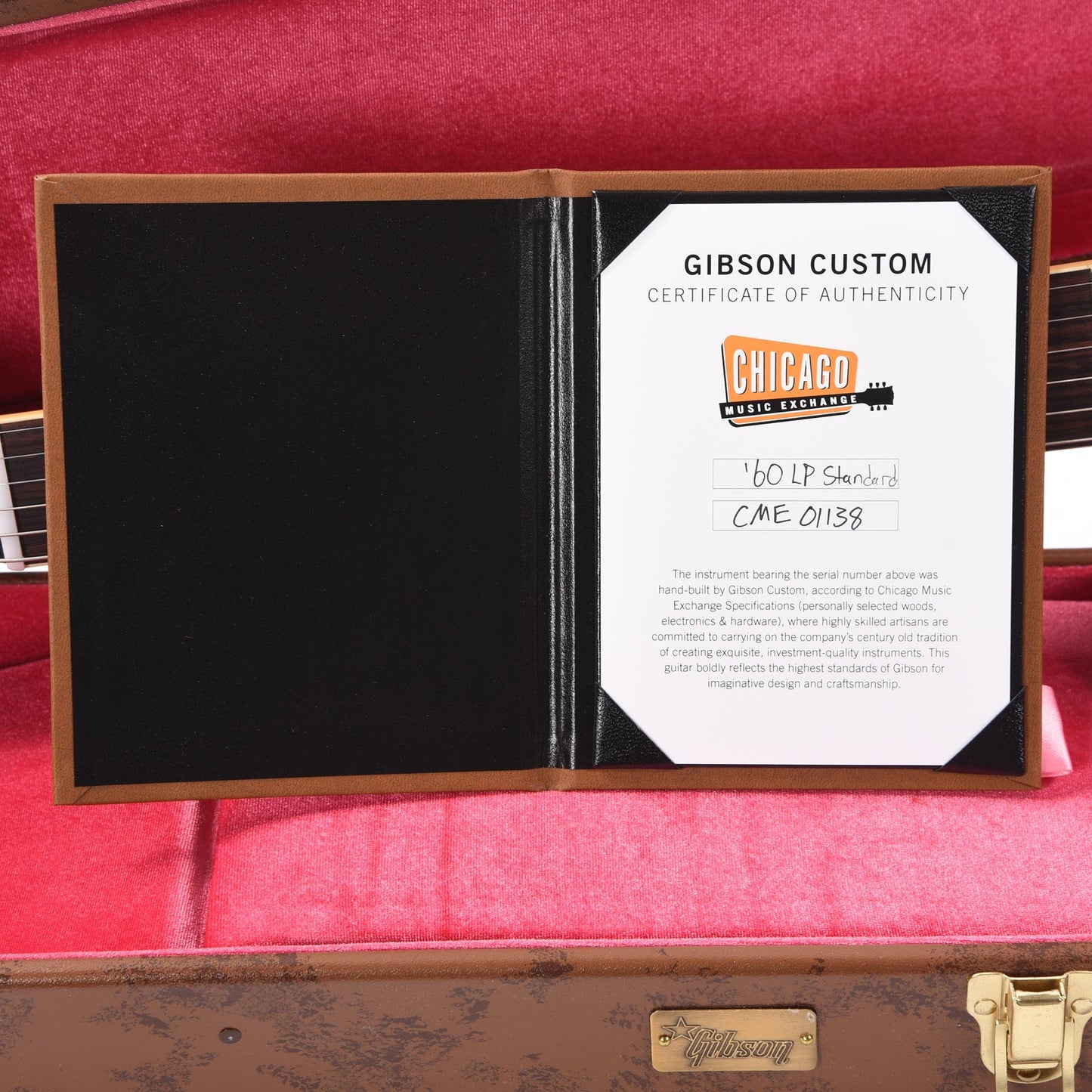 Gibson Custom Shop 1960 Les Paul Standard "CME Spec" Heritage Cherry Sunburst VOS w/Scarface Neck Electric Guitars / Solid Body