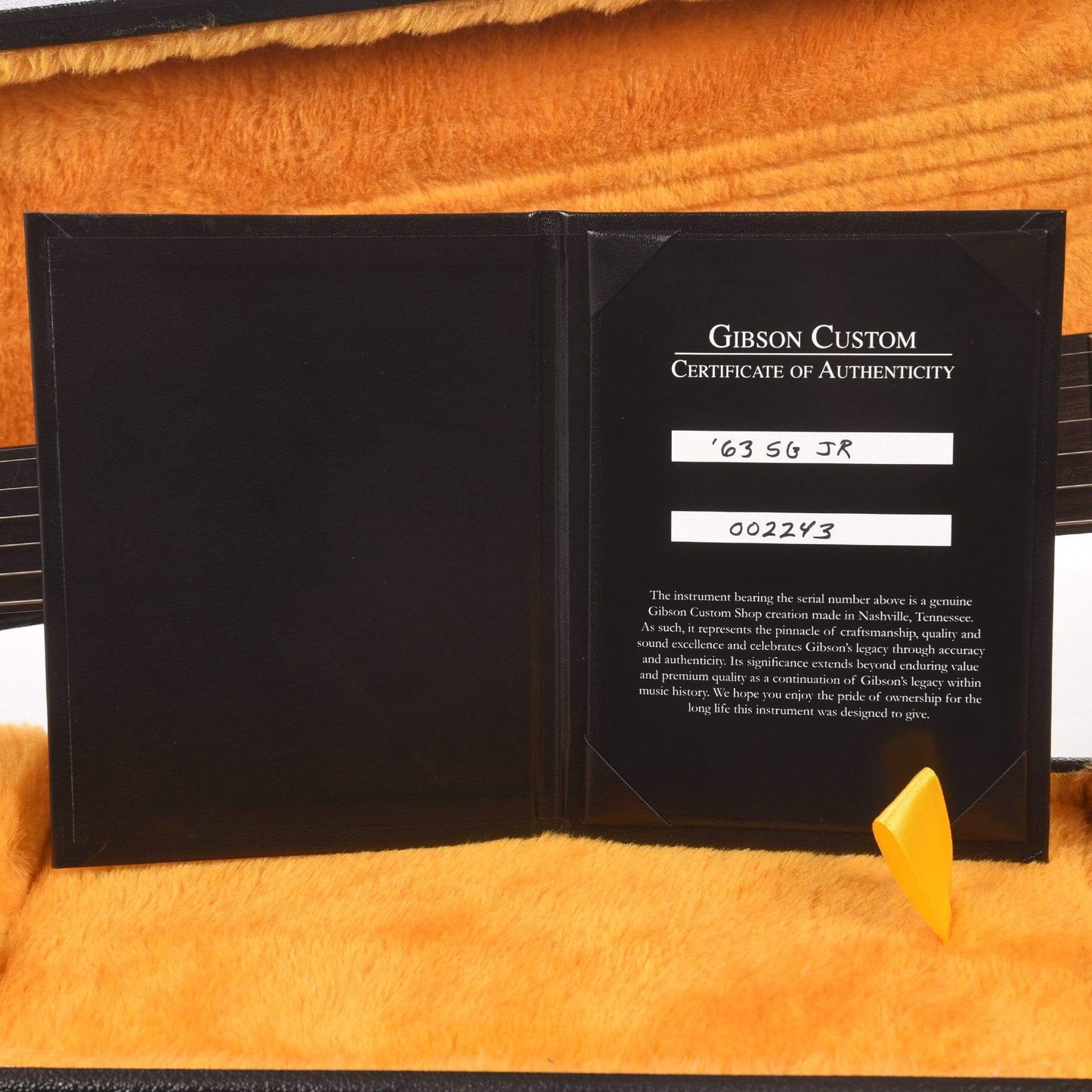 Gibson Custom Shop 1963 SG Junior Reissue Lightning Bar Cherry Red VOS Electric Guitars / Solid Body