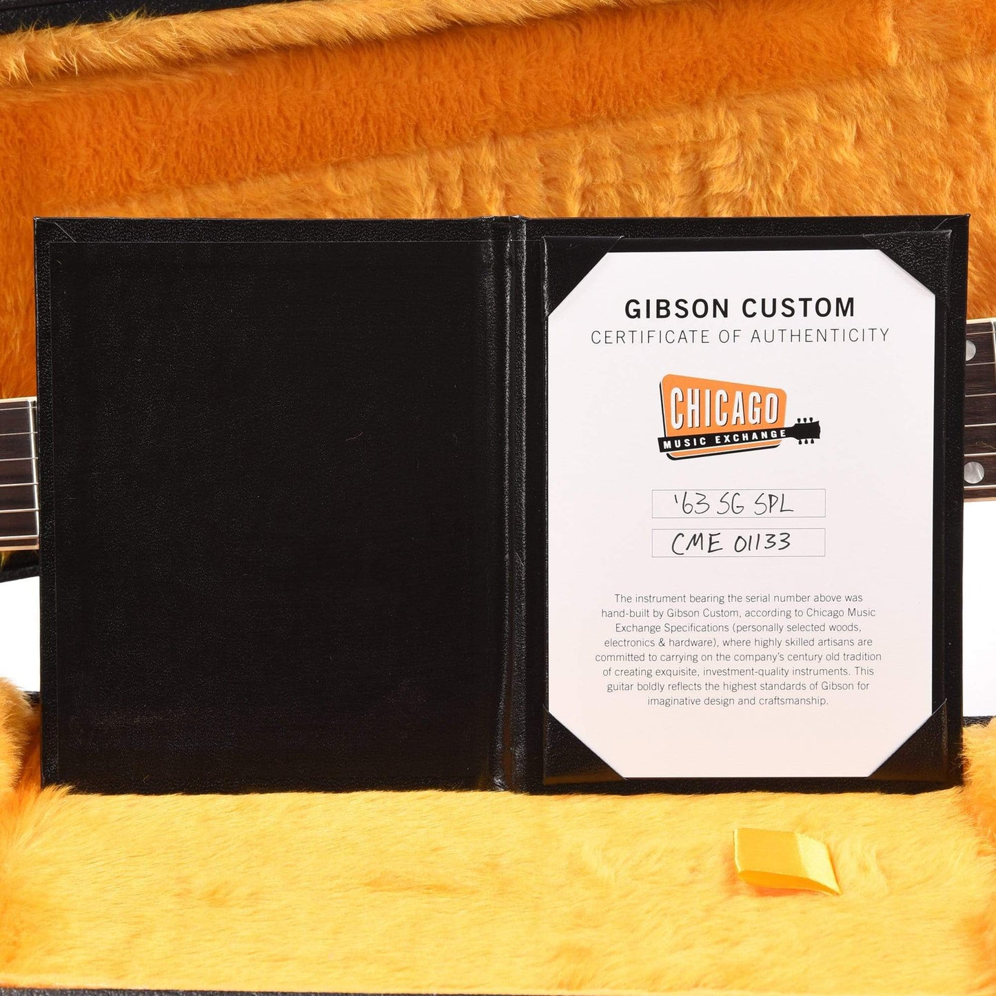 Gibson Custom Shop 1963 SG Special Reissue "CME Spec" Antique Ebony VOS Electric Guitars / Solid Body