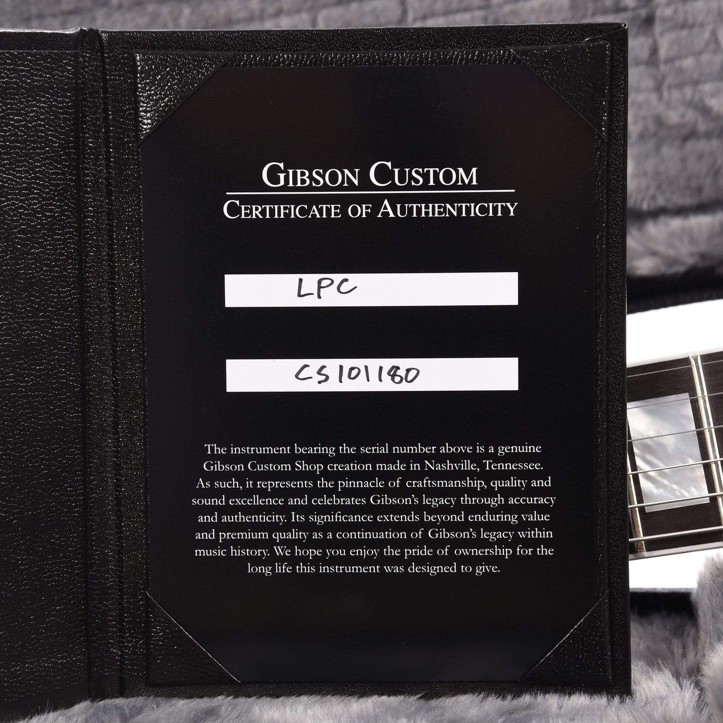 Gibson Custom Shop Les Paul Custom Ebony Gloss Electric Guitars / Solid Body