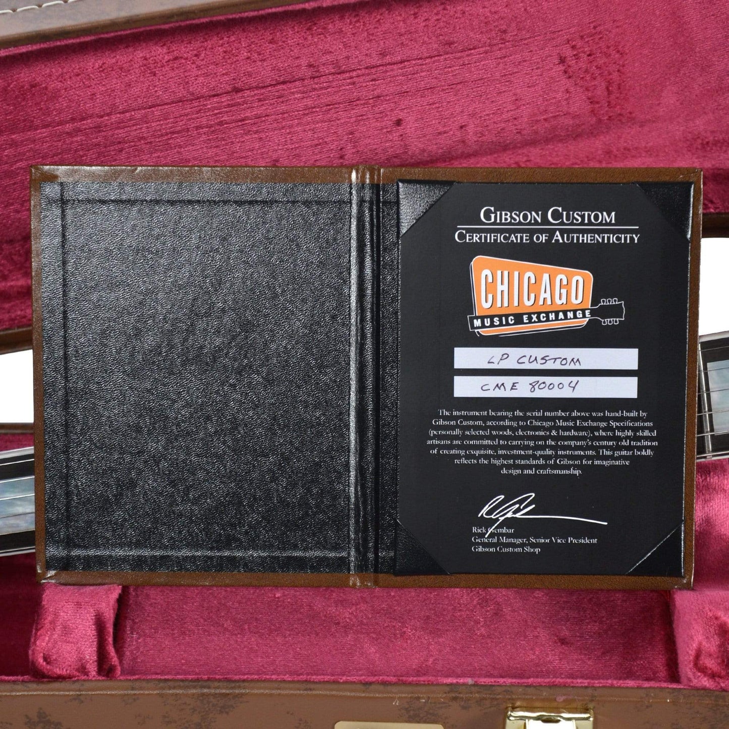 Gibson Custom Shop Les Paul Custom Ebony VOS GH w/Ebony Fingerboard Electric Guitars / Solid Body