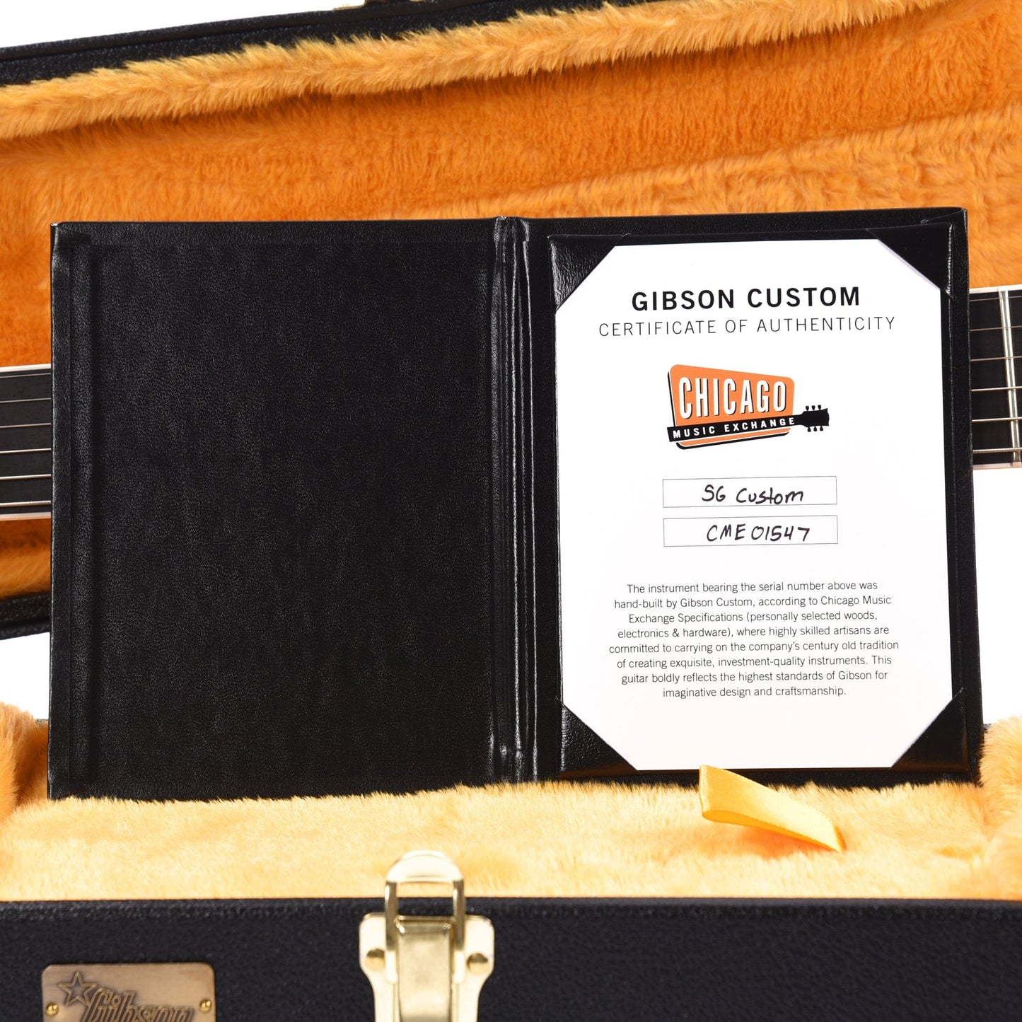 Gibson Custom Shop SG Custom 3 Pickup Classic White VOS Maestro Electric Guitars / Solid Body