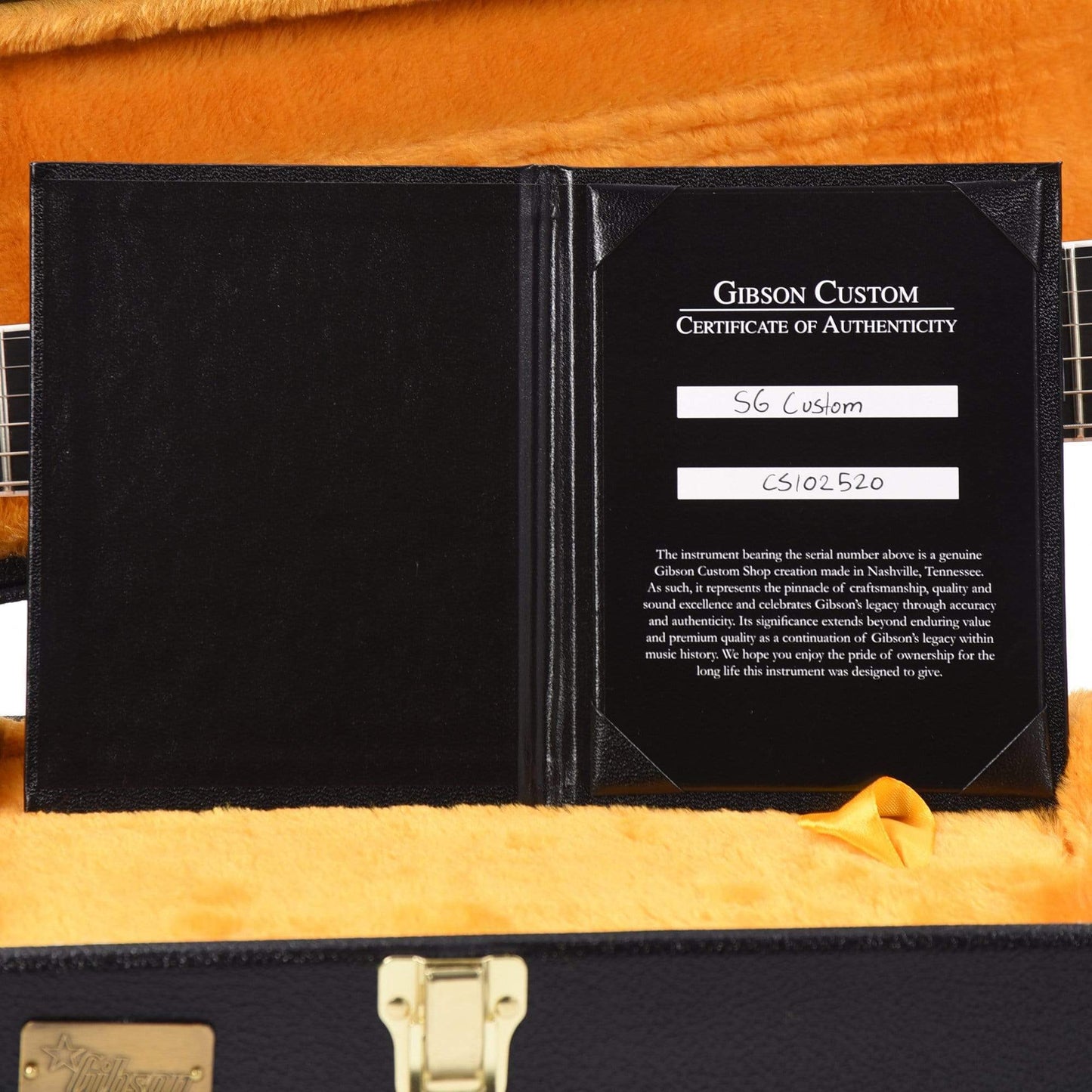 Gibson Custom Shop SG Custom Ebony Gloss w/Ebony Fingerboard Electric Guitars / Solid Body