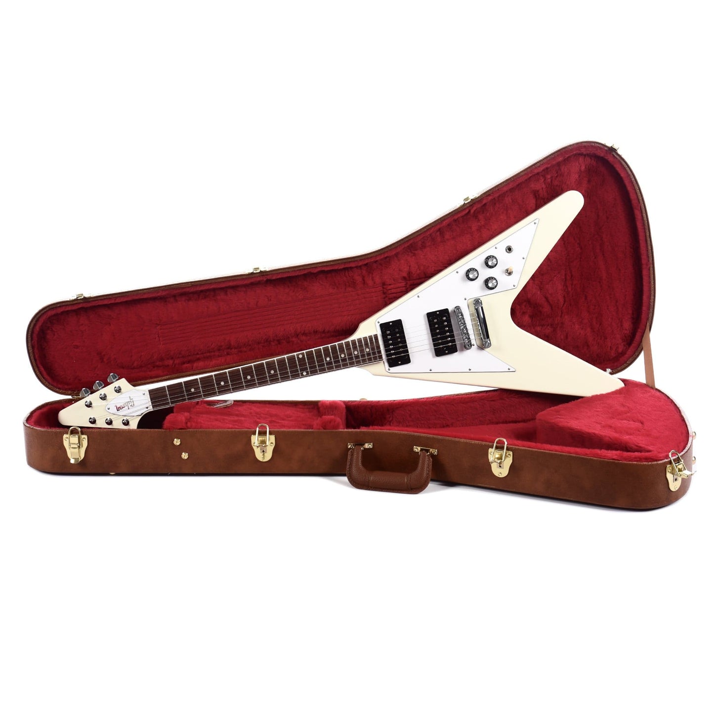 Gibson USA '70s Flying V Classic White Electric Guitars / Solid Body