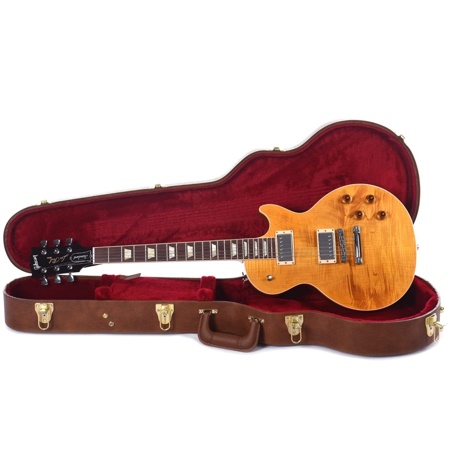 Gibson USA Les Paul Standard 2019 Trans Amber Electric Guitars / Solid Body