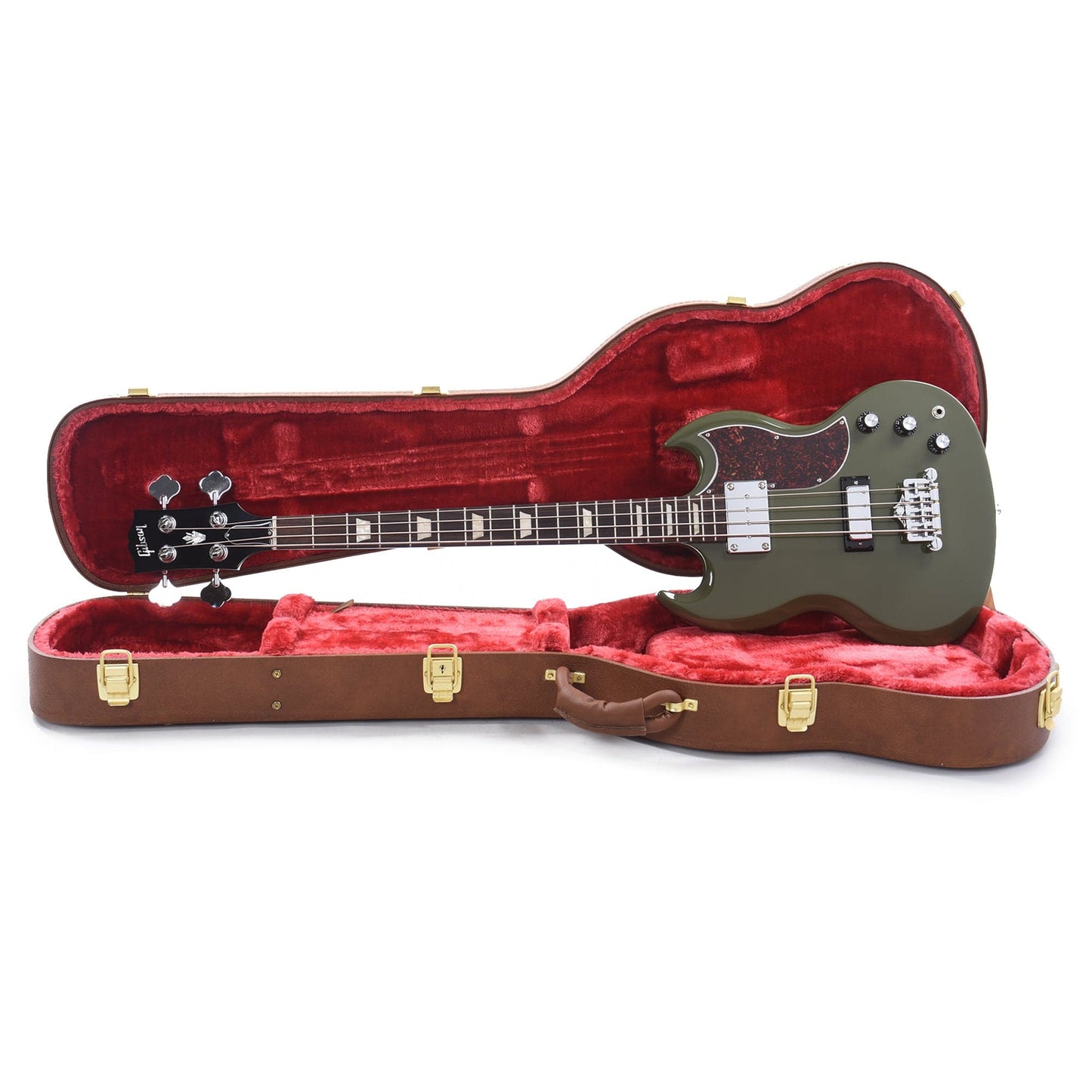 Gibson USA SG Standard Bass Olive Drab w/Tortoise Pickguard