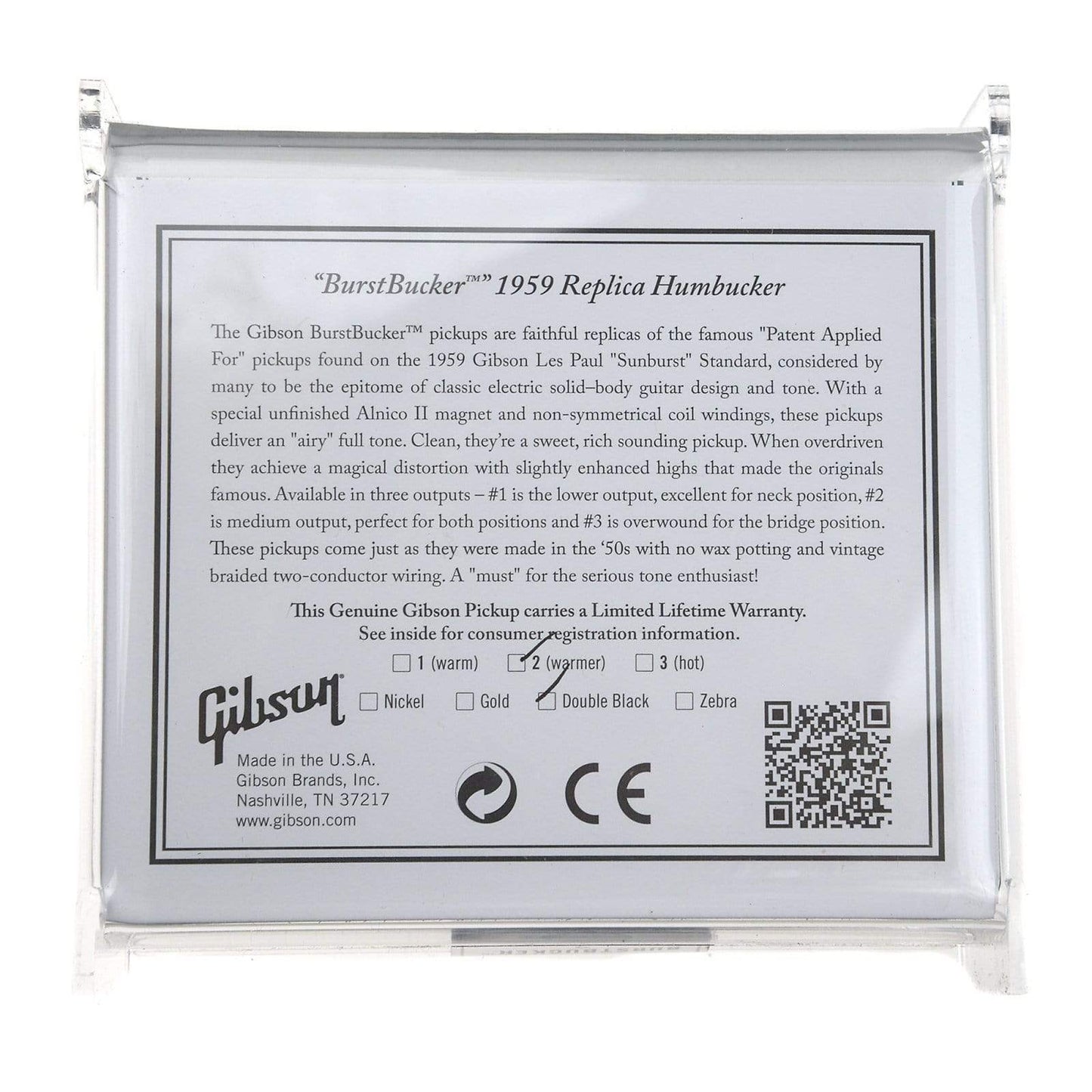 Gibson Burstbucker Type 2 - Double Black Parts / Guitar Pickups