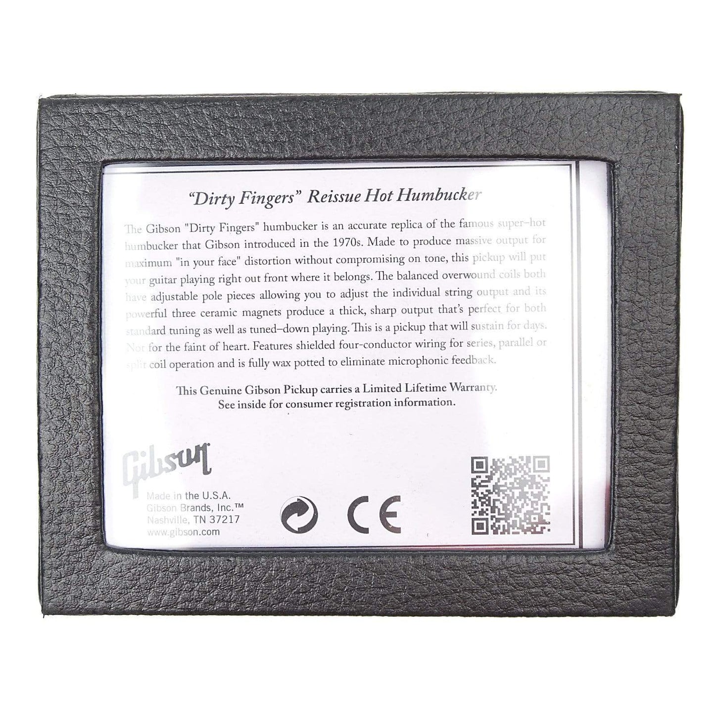 Gibson Gear Dirty Fingers Humbucker Double Black Parts / Guitar Pickups