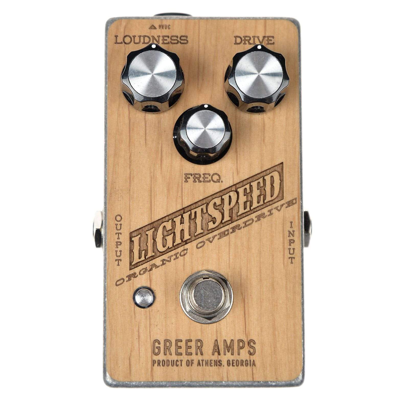 pedal lightspeed Greer Amps Wooden Lightspeed Organic Overdrive – Chicago Music Exchange