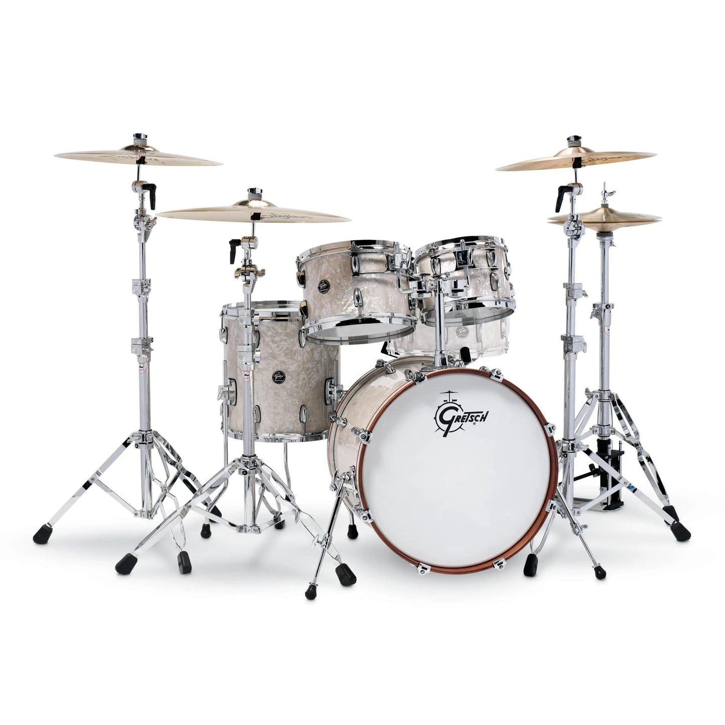 Gretsch Renown 10/12/14/20 4pc. Drum Kit Vintage Pearl Drums and Percussion / Acoustic Drums / Full Acoustic Kits