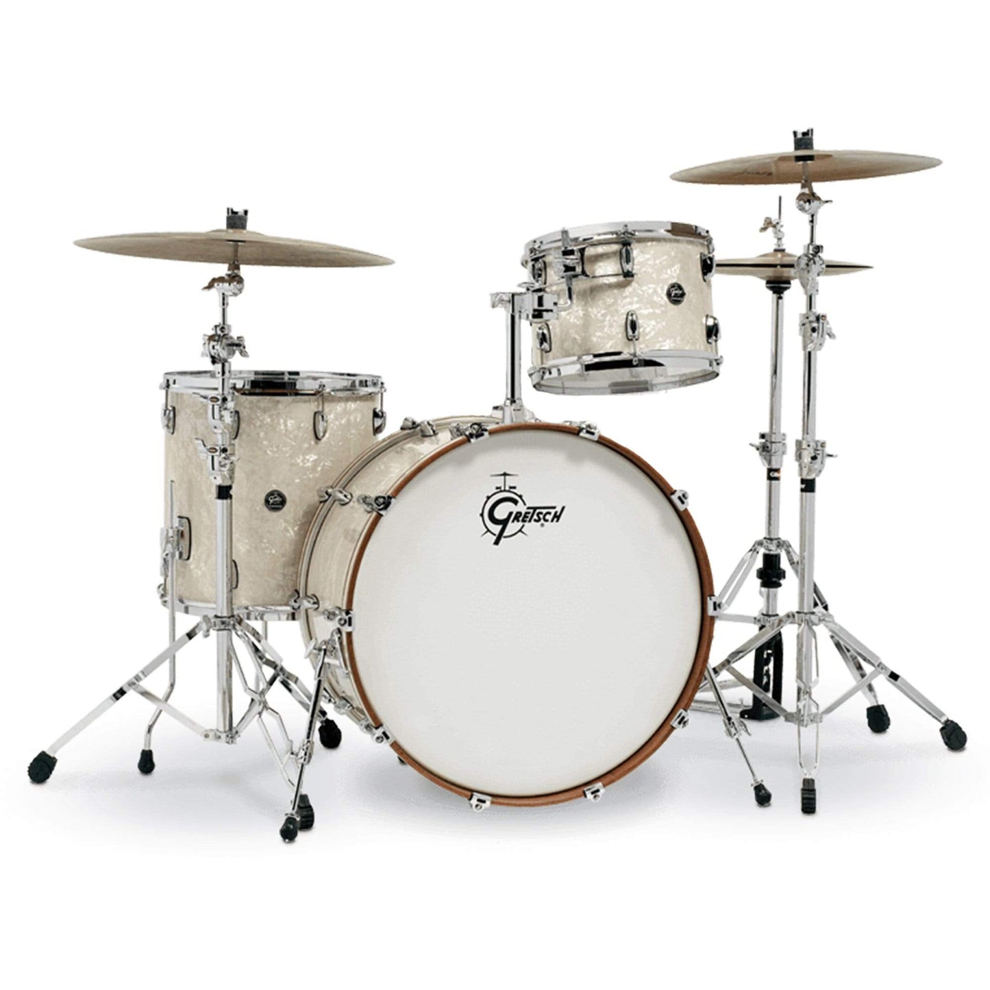 Gretsch Renown 13/16/24 3pc. Drum Kit Vintage Pearl Drums and Percussion / Acoustic Drums / Full Acoustic Kits