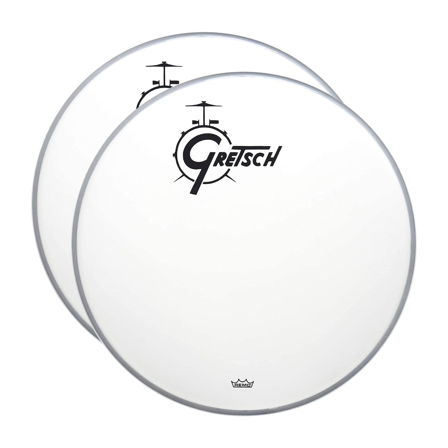 Gretsch 18" Coated Bass Drum Logo Head (2 Pack Bundle) Drums and Percussion / Parts and Accessories / Heads